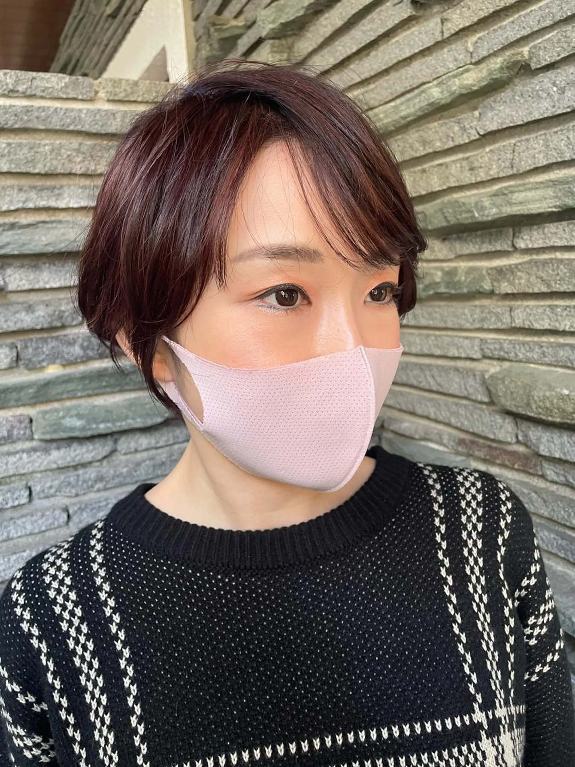 ショート カラー ハイライトカラー くびれヘア ハイライト ショートヘア ＵＨＡＩＲ香久山店所属・小酒井 智洋のヘアスタイル