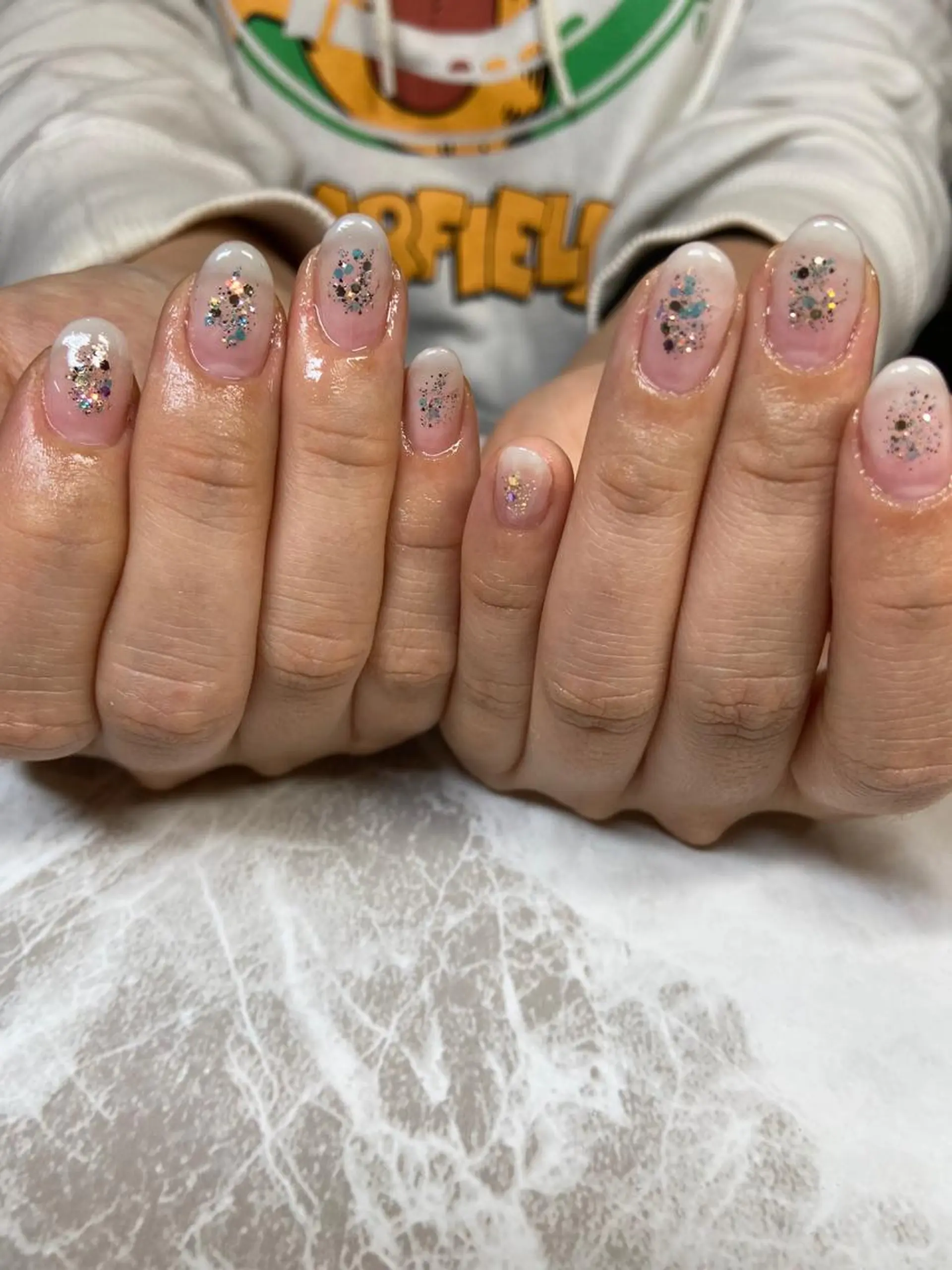 ミディアム ネイル 冬ネイル ネイルサロン ステラのネイルデザイン