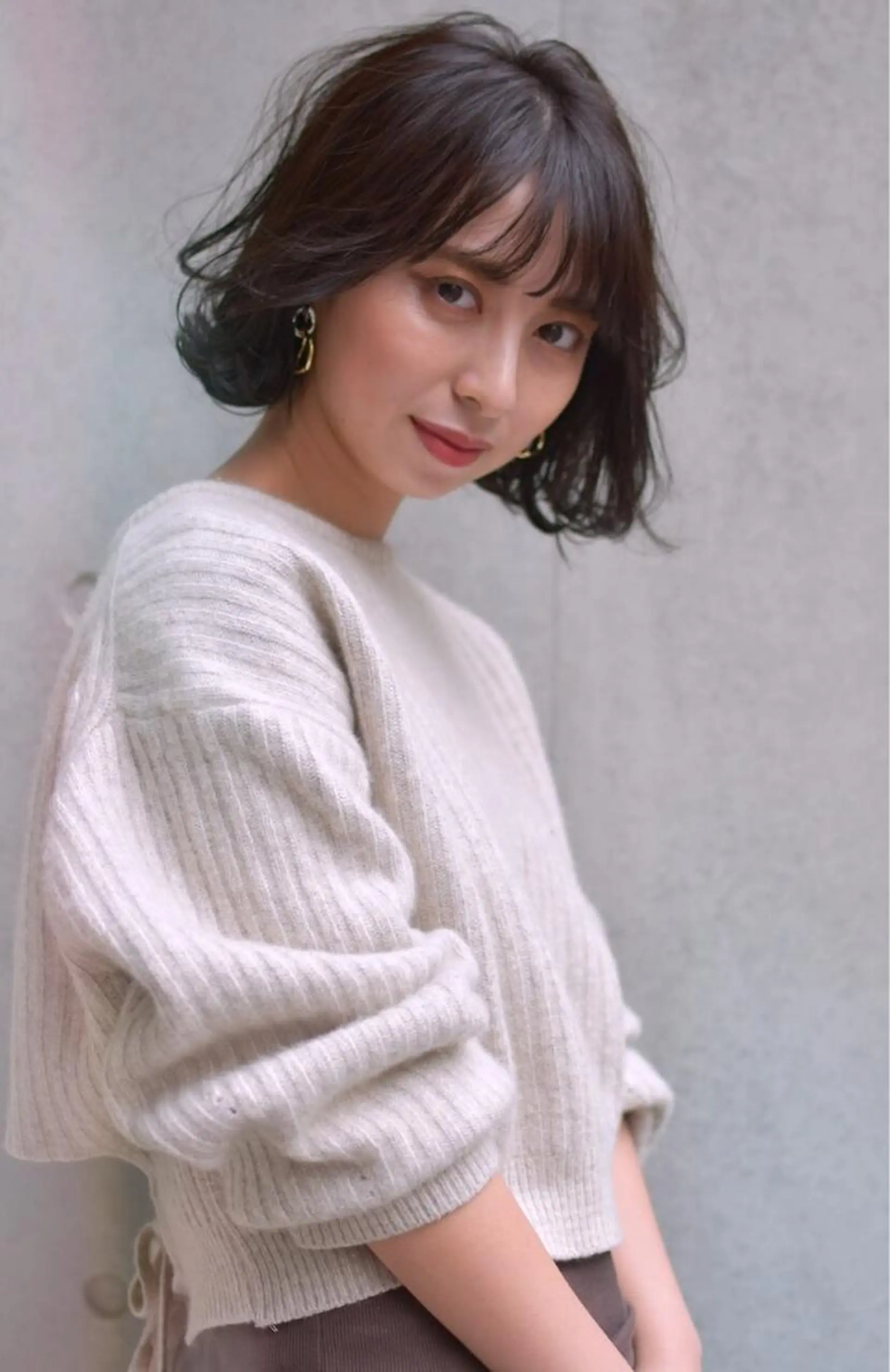 パーマ カット パーマ トリートメント hoNua. 栄/透明感カラーのヘアスタイル