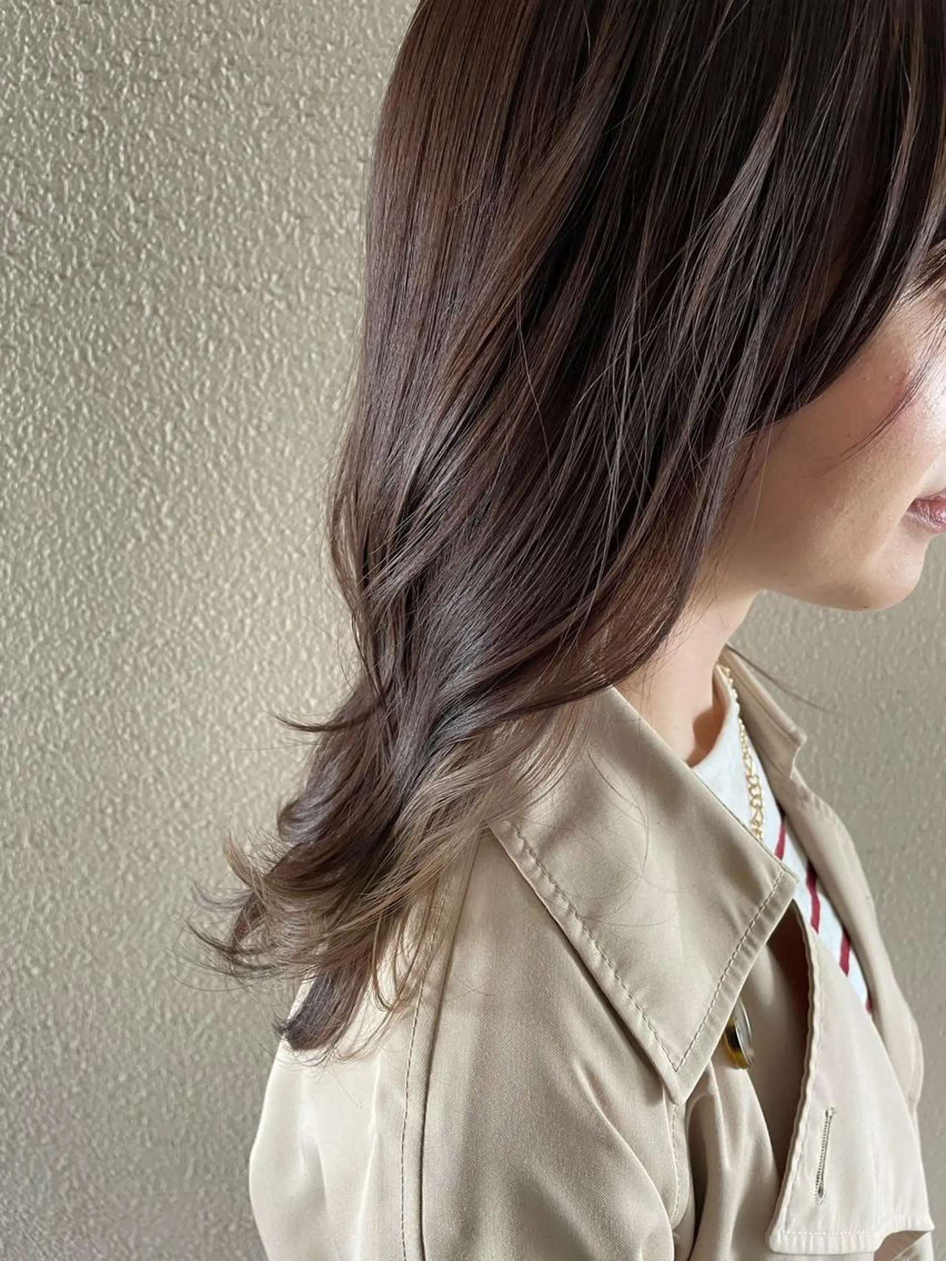 ミディアム カラー イヤリングカラー インナーカラー サダハルカ |chouetteのヘアスタイル