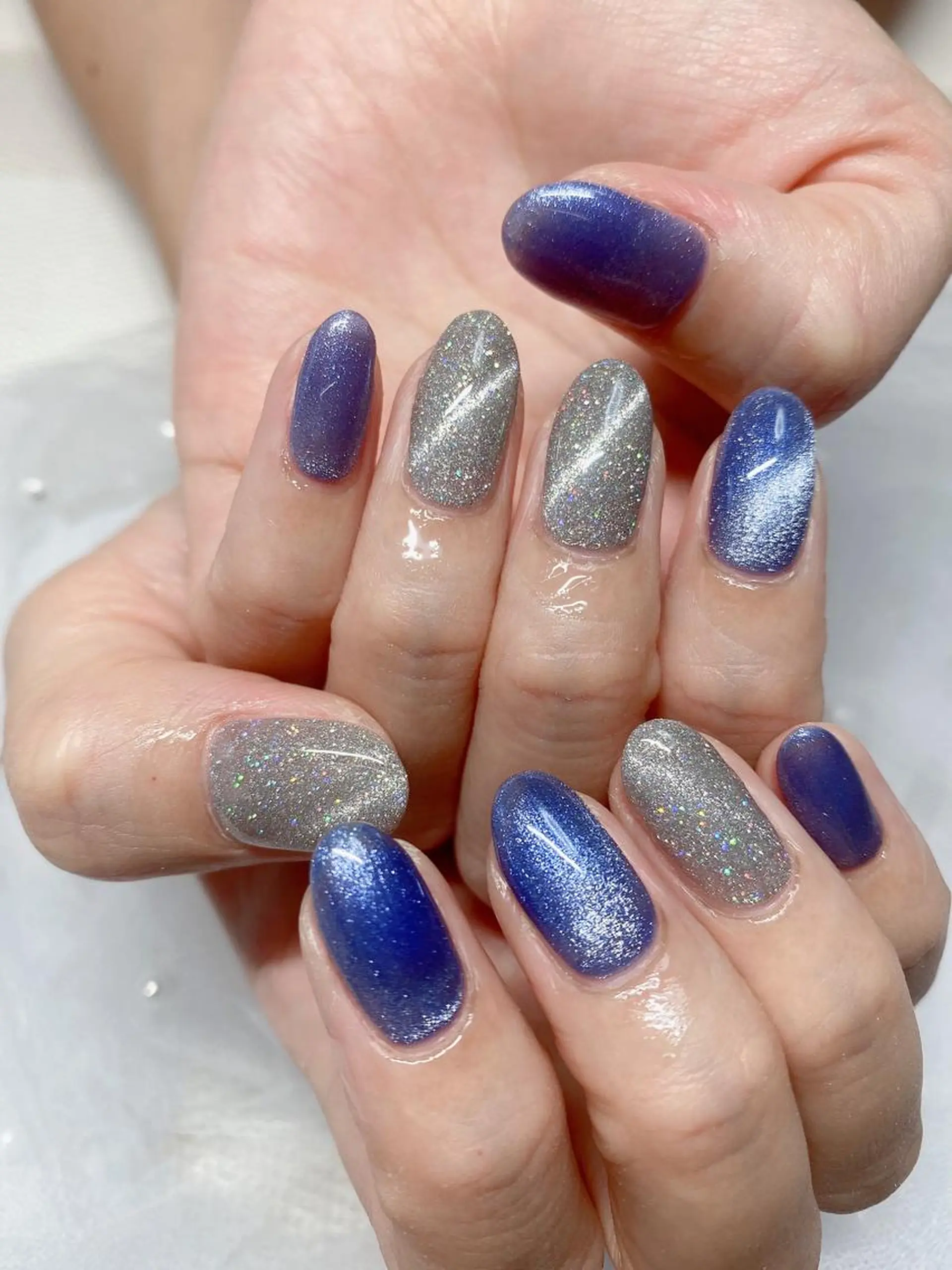 ネイル マグネットネイル ワンカラーネイル Jasmine nailsalon所属・ジャスミン ネイルサロンのネイルデザイン