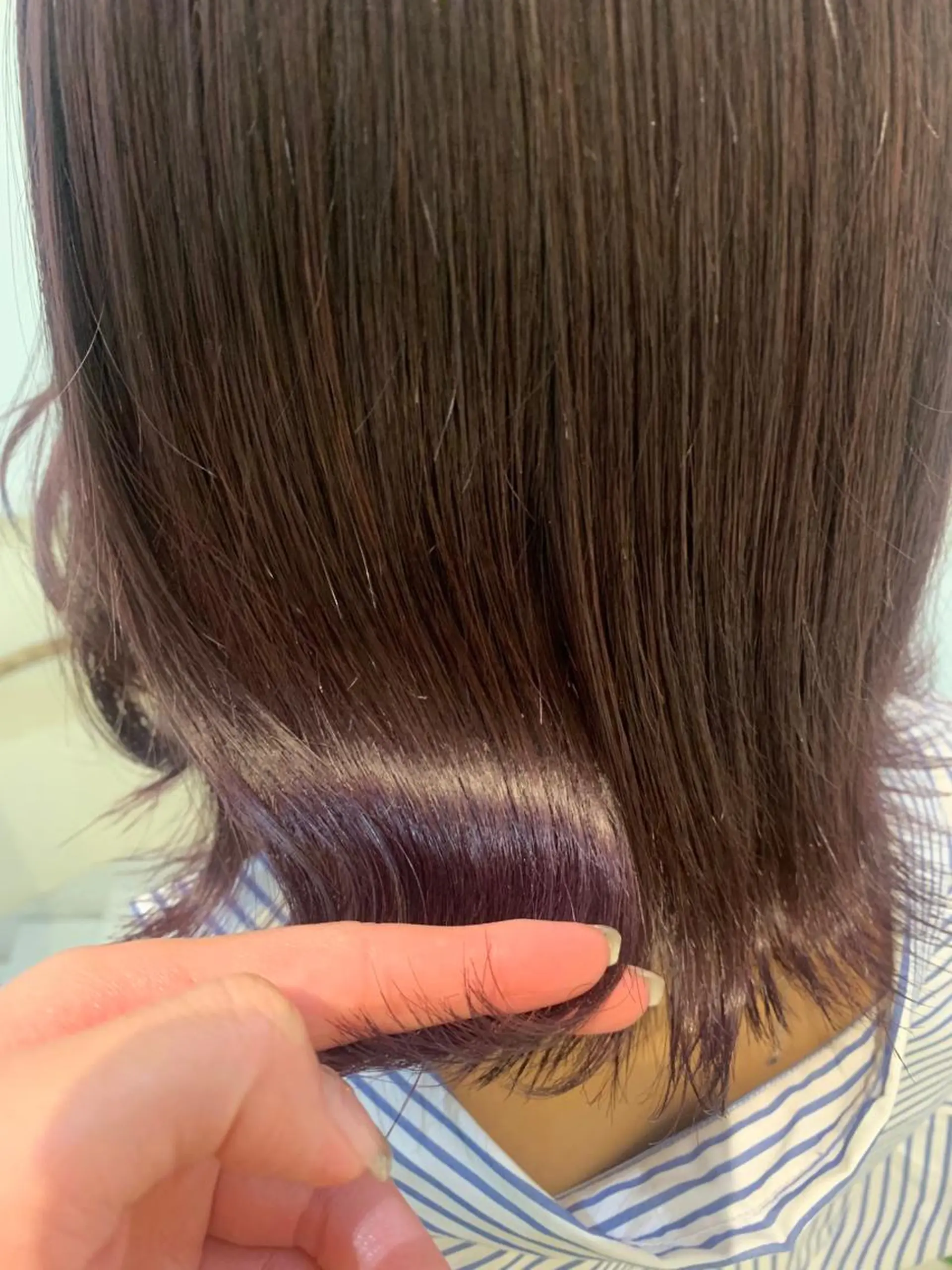 ミディアム カラー 透けるbrown カラー🎗♡yukaのヘアスタイル