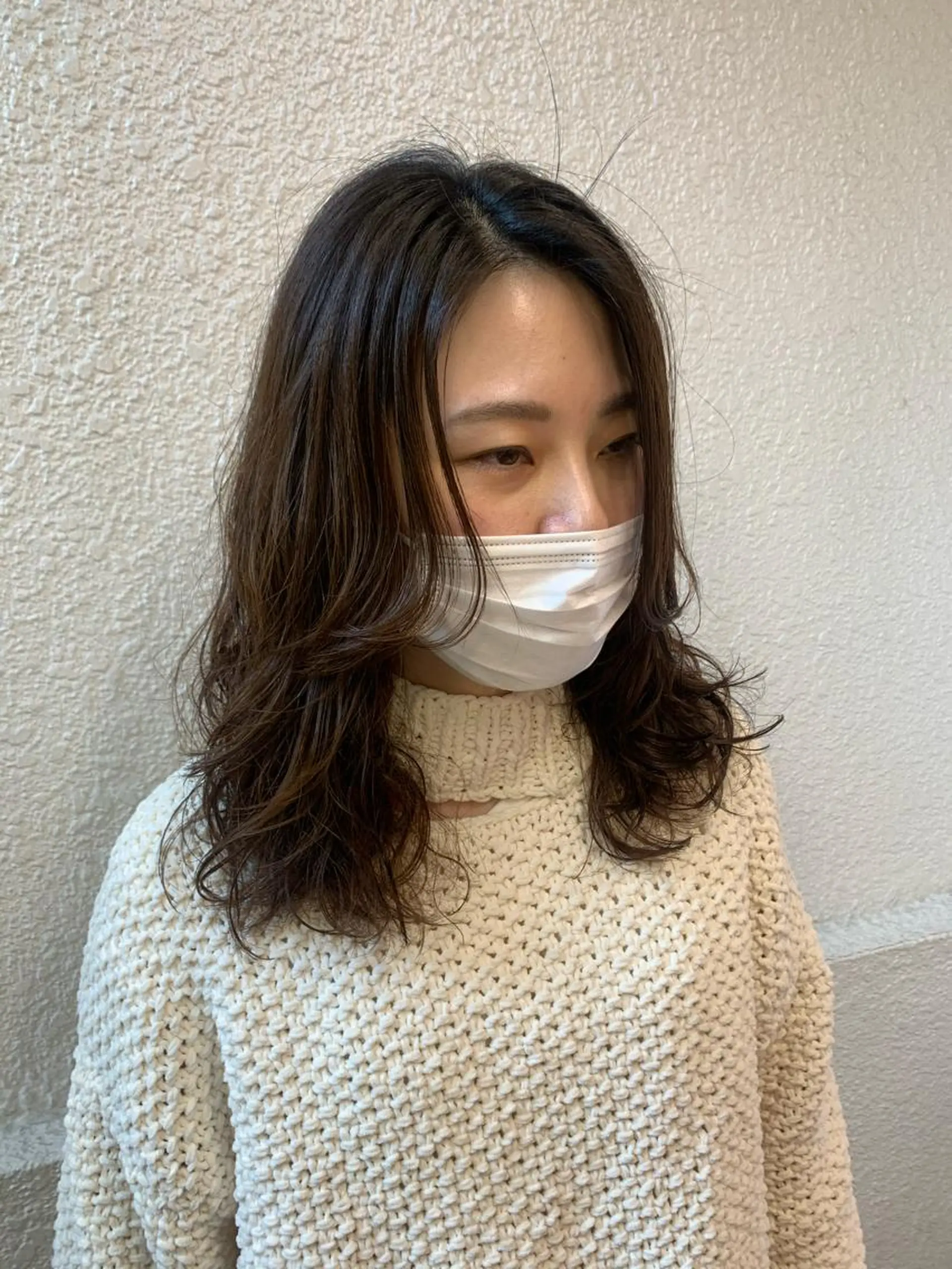 セミロング セミロングパーマ 🧨ブリーチー×ボブ レイヤー💎じゅえるのヘアスタイル