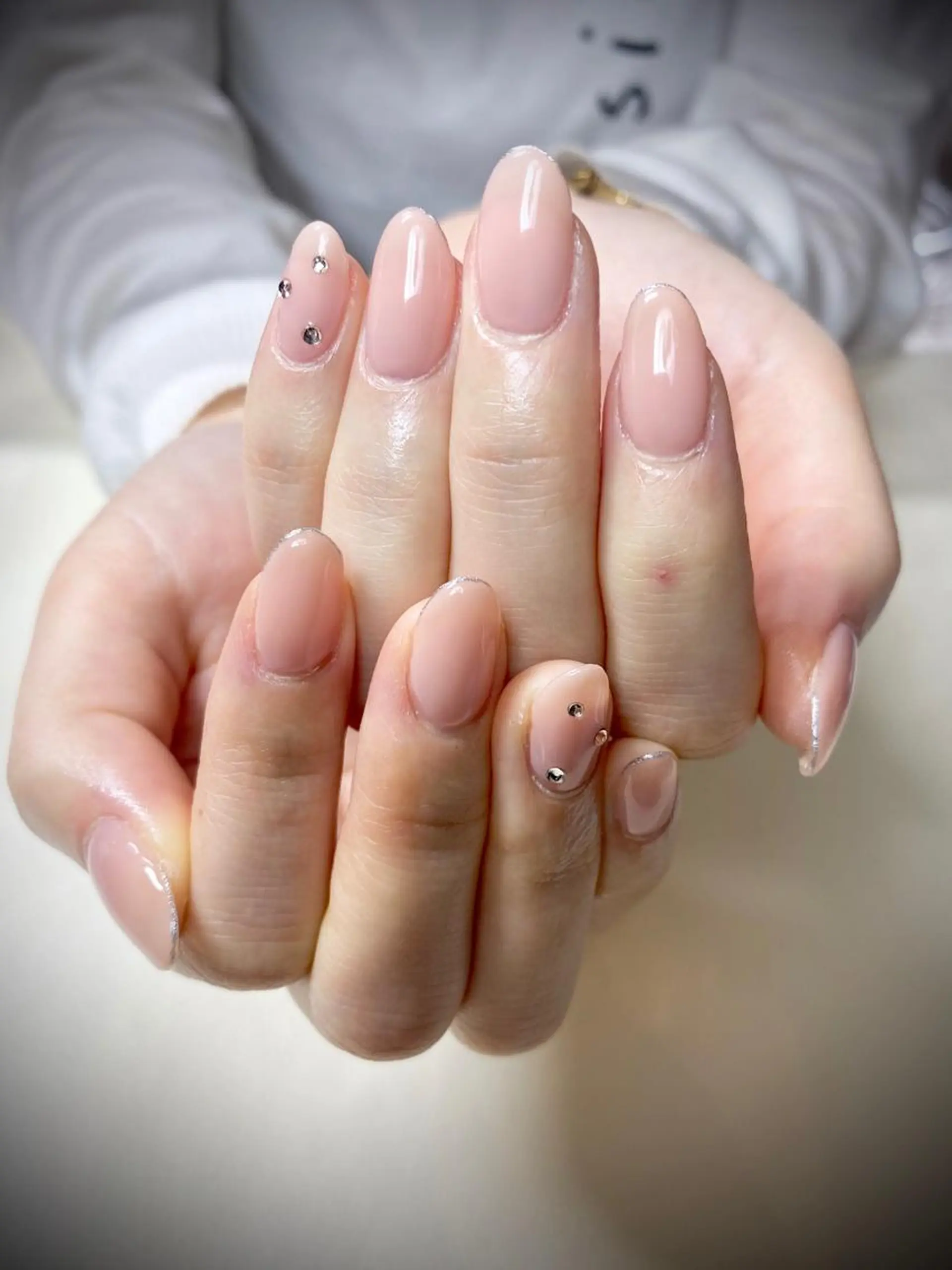 ネイル ジェルネイル パラジェル シンプルネイル Temptation mainailのネイルデザイン