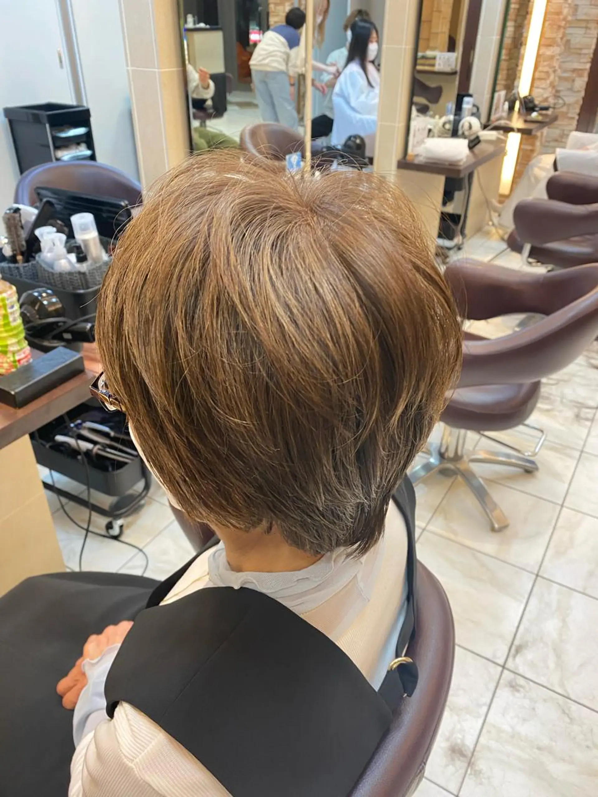 ショート ⭐️透明感カラー/ パーマ⭐️宮野翔のヘアスタイル