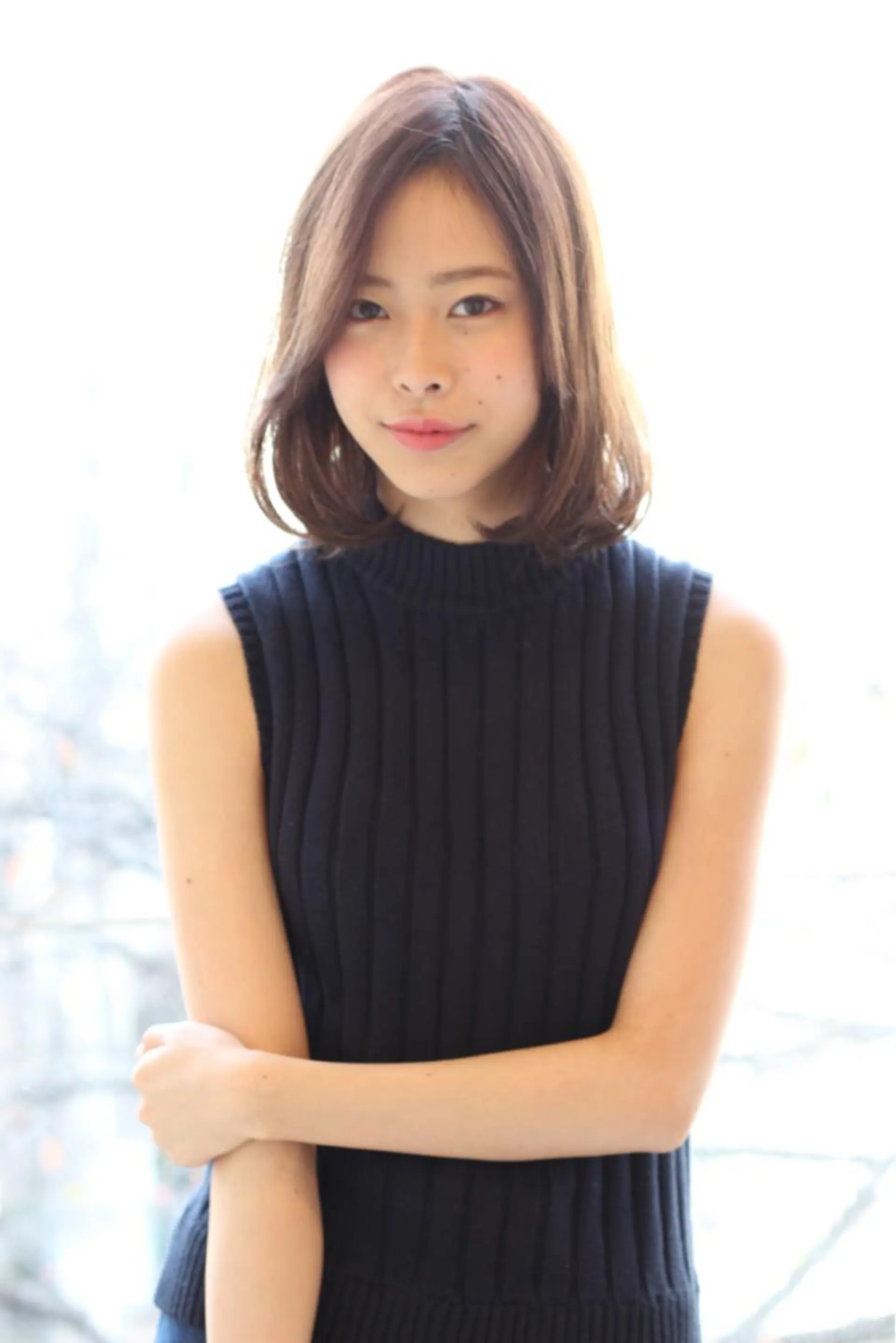 ミディアム Lond labのヘアスタイル