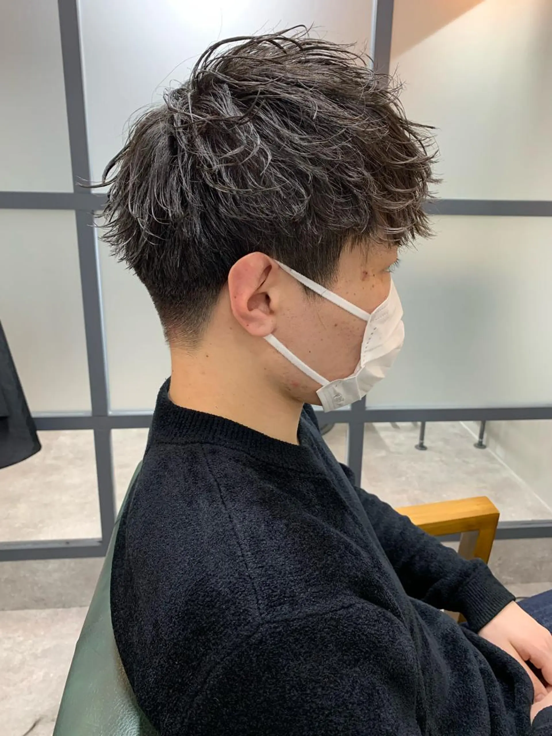 ショート パーマ メンズ カット 【S.BROOM】 店長　西川徹のヘアスタイル