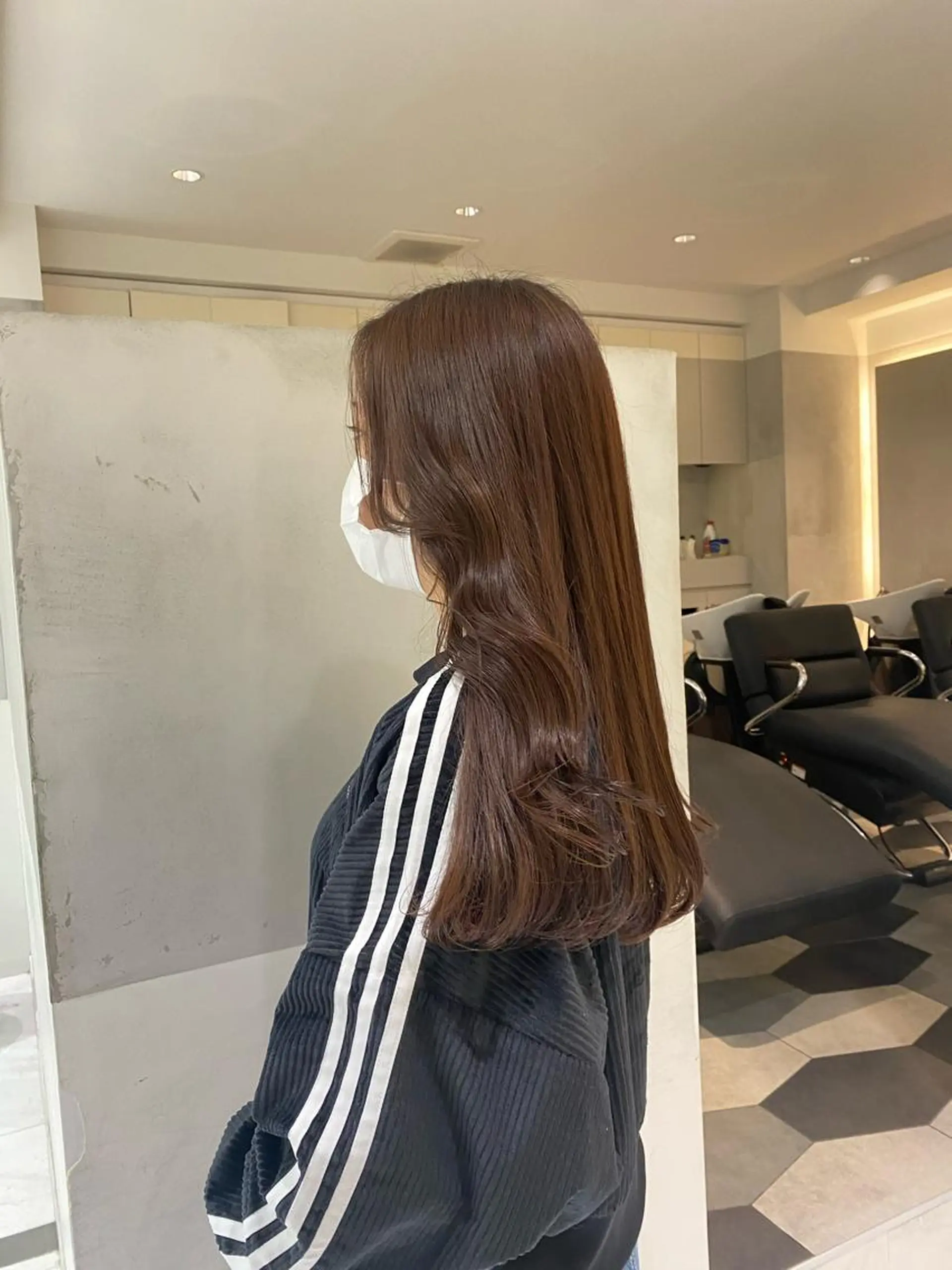 ロング カラー ブリーチ ダブルカラー ブリーチなしカラー ピンクカラー 艶感/ナチュラル 🌿マアヤのヘアスタイル