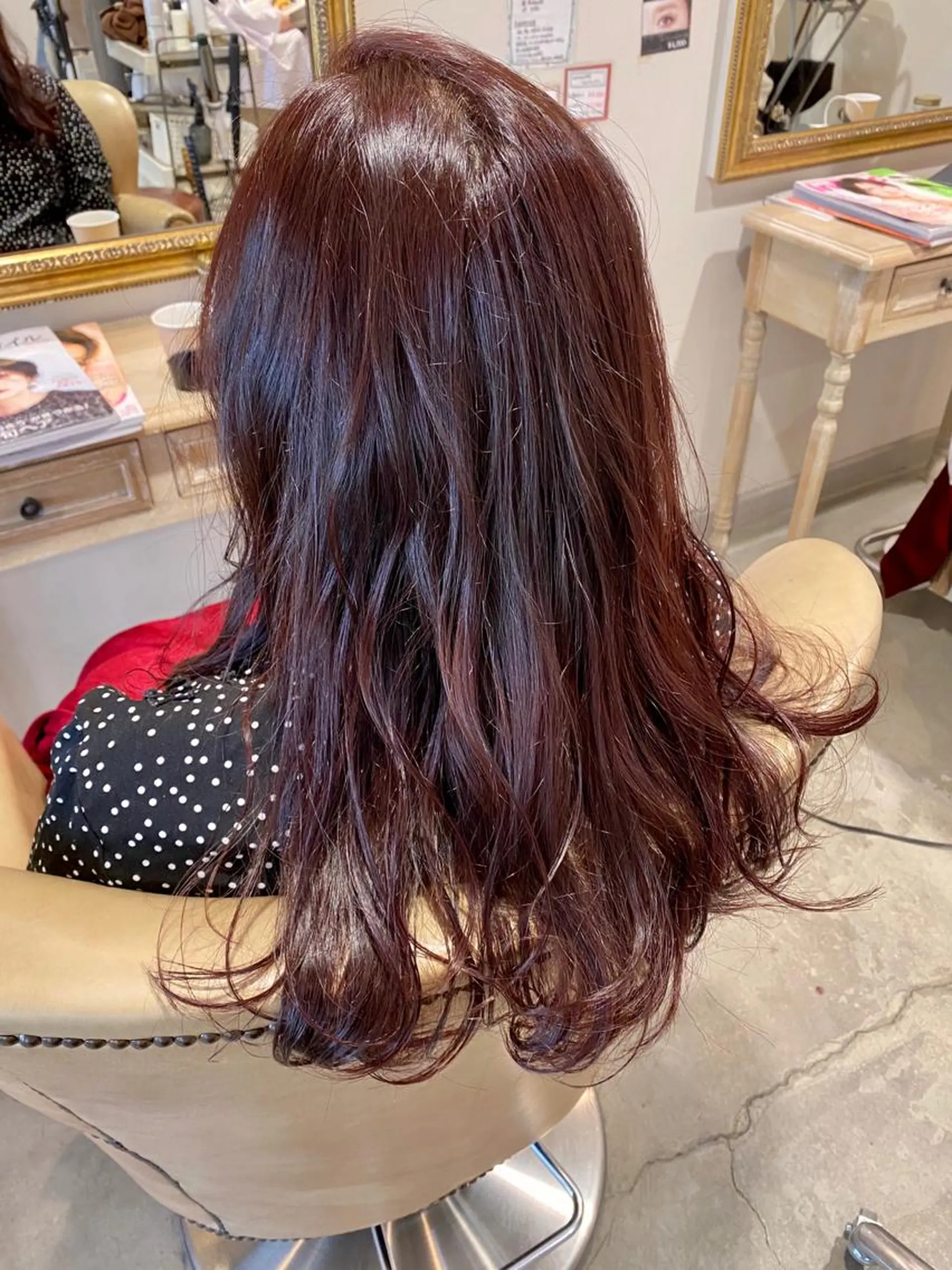 ロング カラー 透明感カラー イルミナカラー ピンクカラー ローズカラー 美髪・髪質改善 有田怜平のヘアスタイル