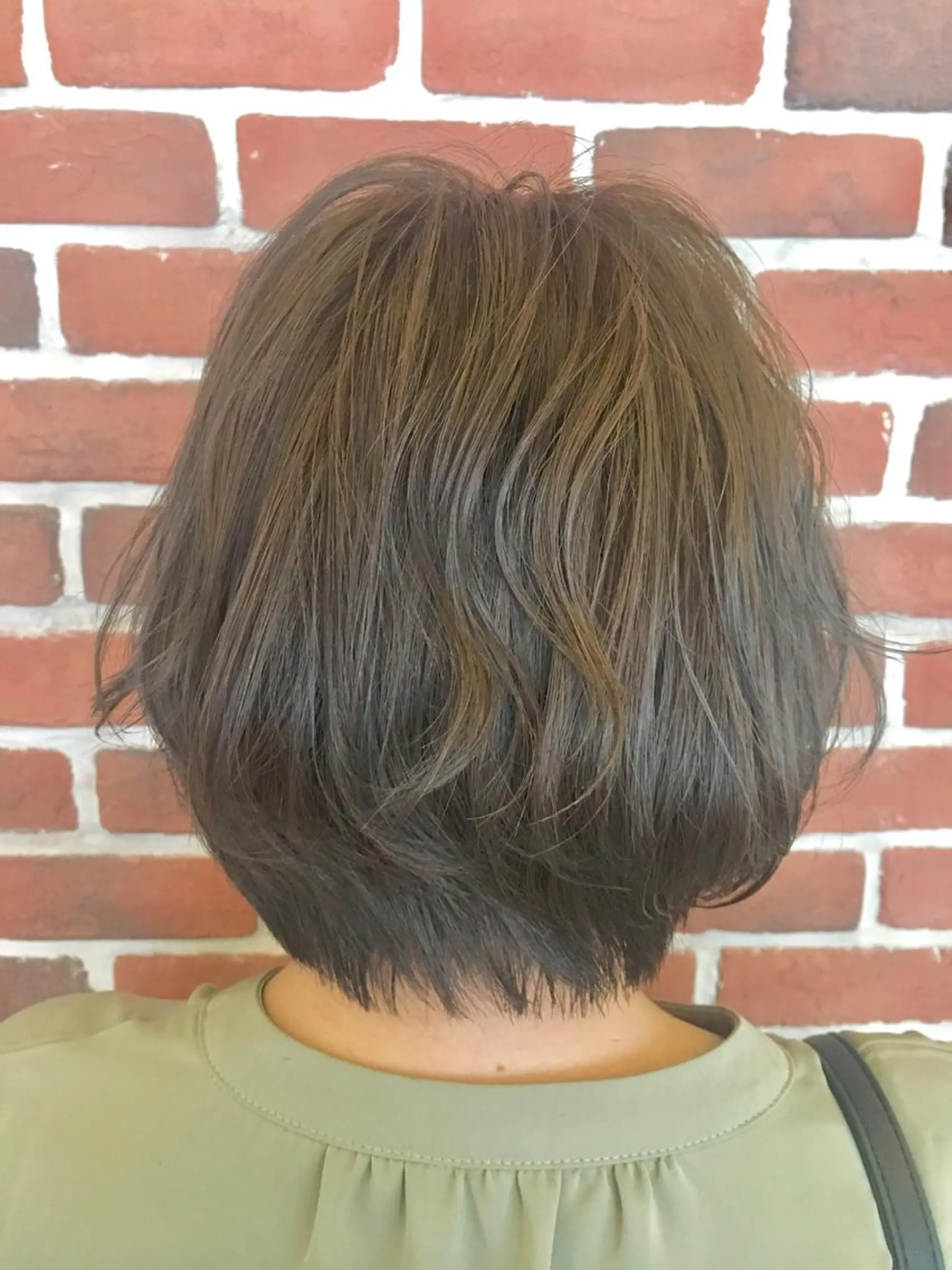 ショート カラー パーマ さかい なつみのヘアスタイル