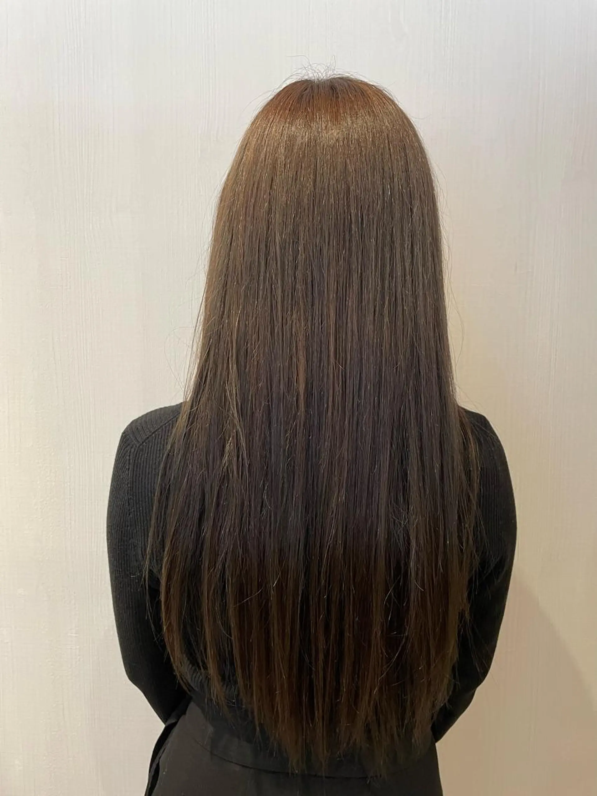 ロング カラー ブリーチ 透明感カラー グレージュ ブリーチなしカラー オレンジ ナチュラル🧡可愛い MINAMIのヘアスタイル