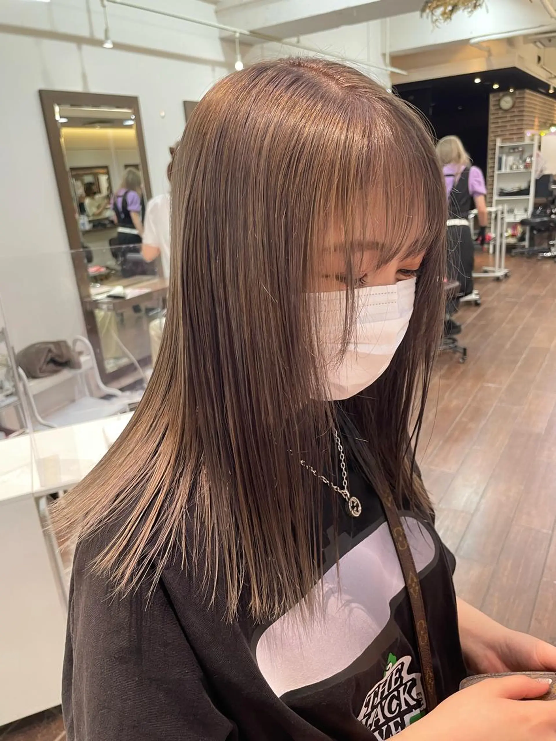 セミロング カラー 個性派ネイル 🌼 ハルカ ♡のマツエク・マツパデザイン