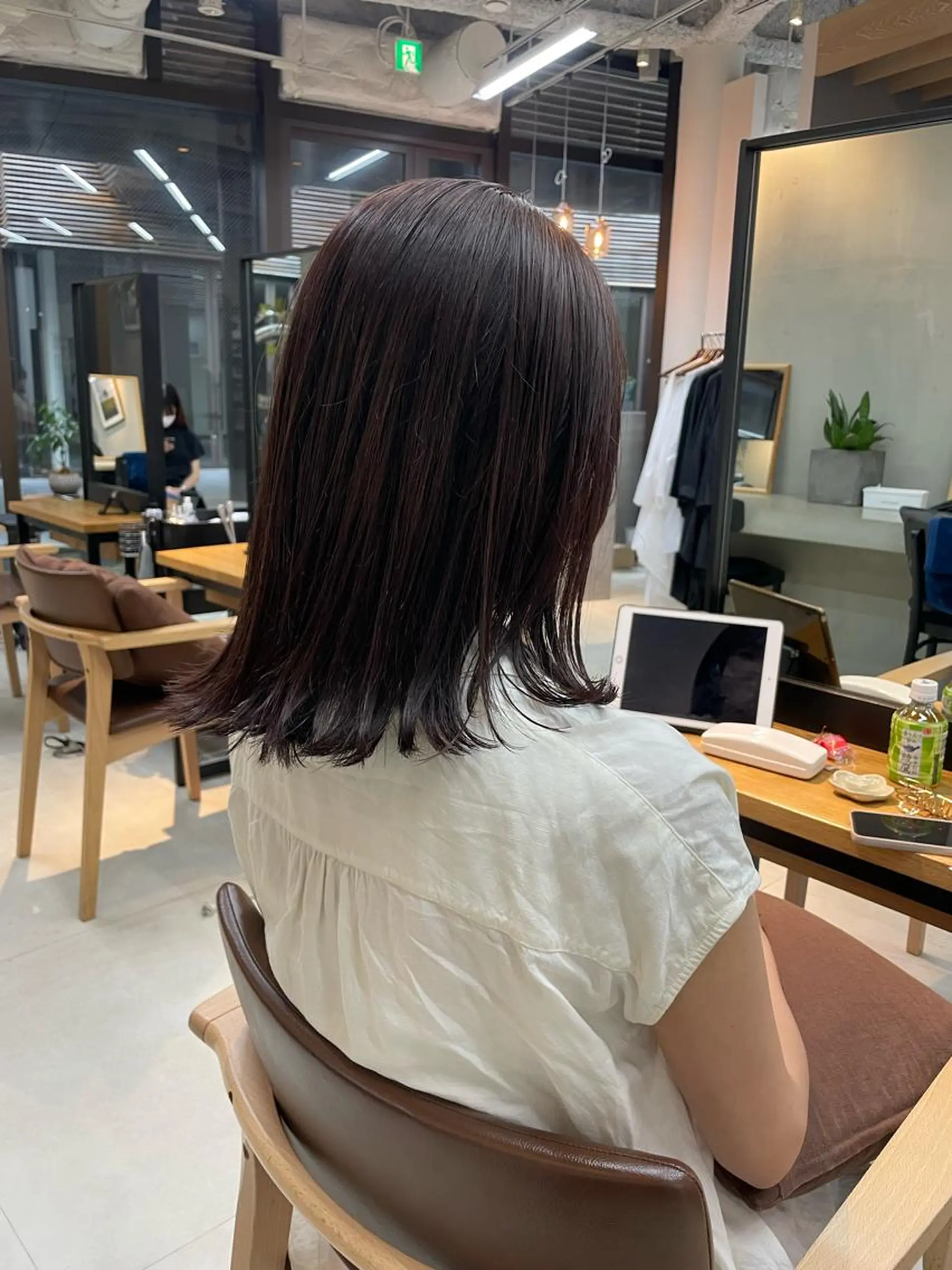 ミディアム カラー ブラウンカラー ピンクカラー ピンクブラウン mee.表参道所属・ボブ/ショート /パーマ/shinのヘアスタイル