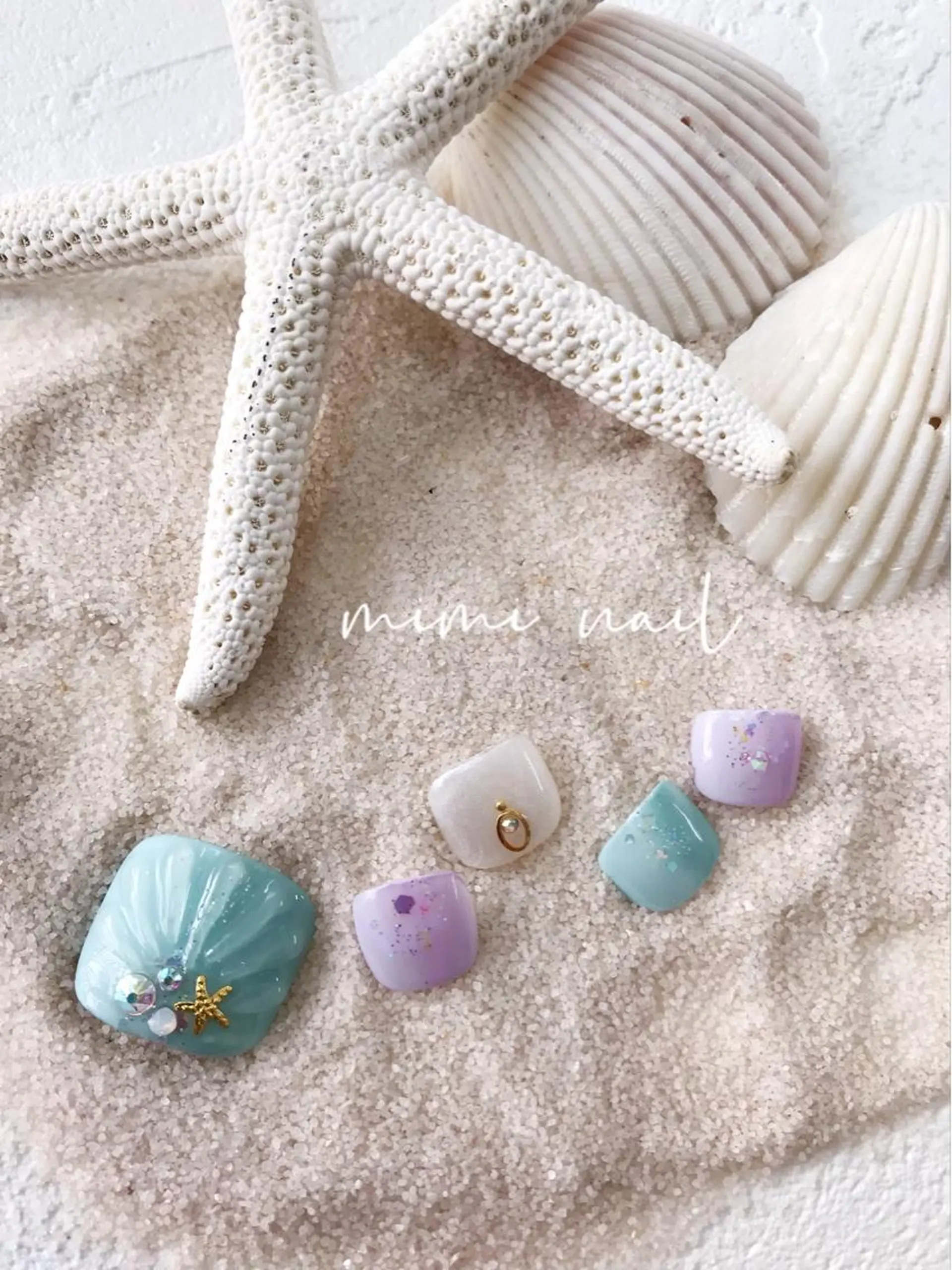 ネイル フットネイル mimi nailのネイルデザイン