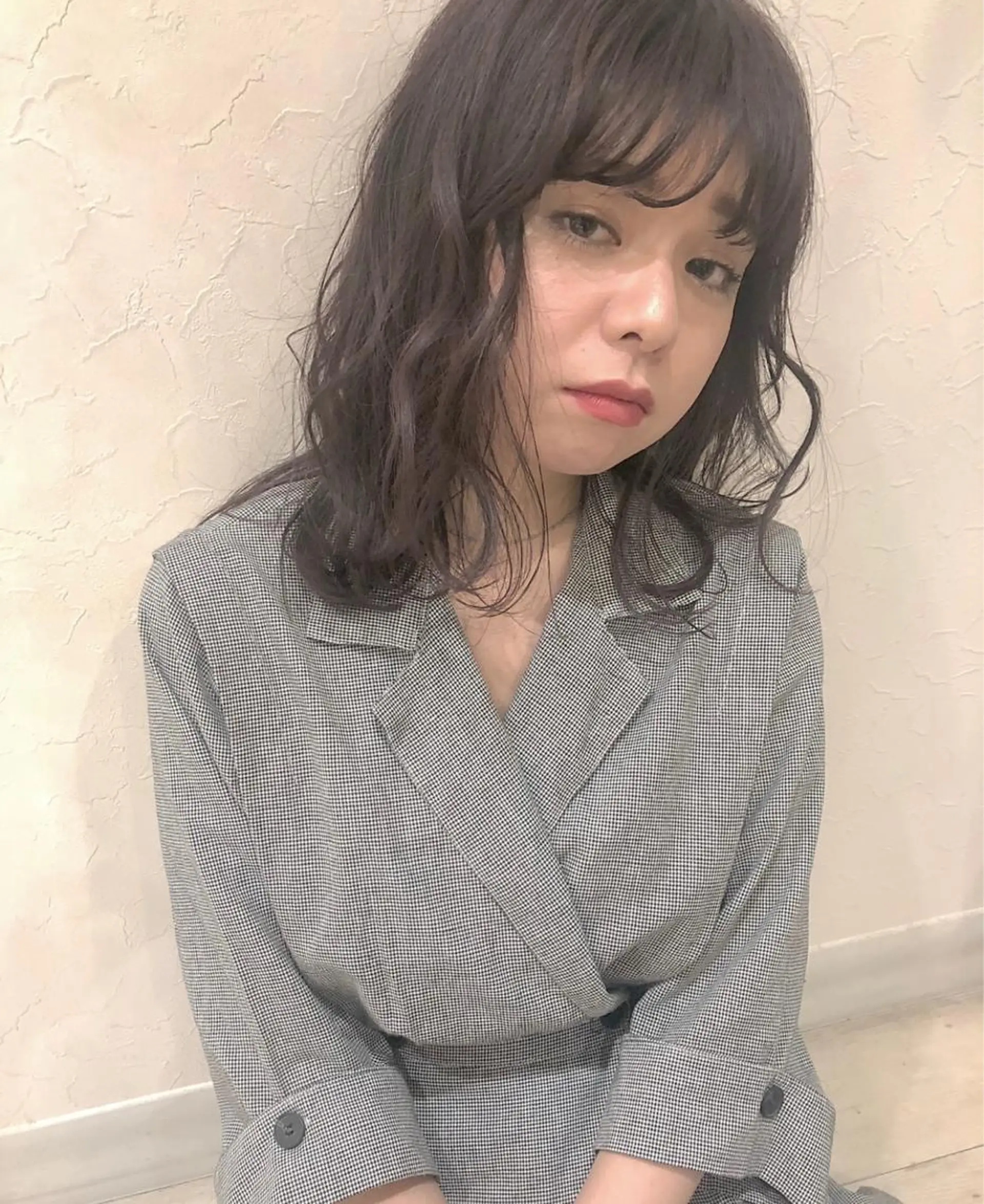 セミロング カラー nakahara madokaのヘアスタイル