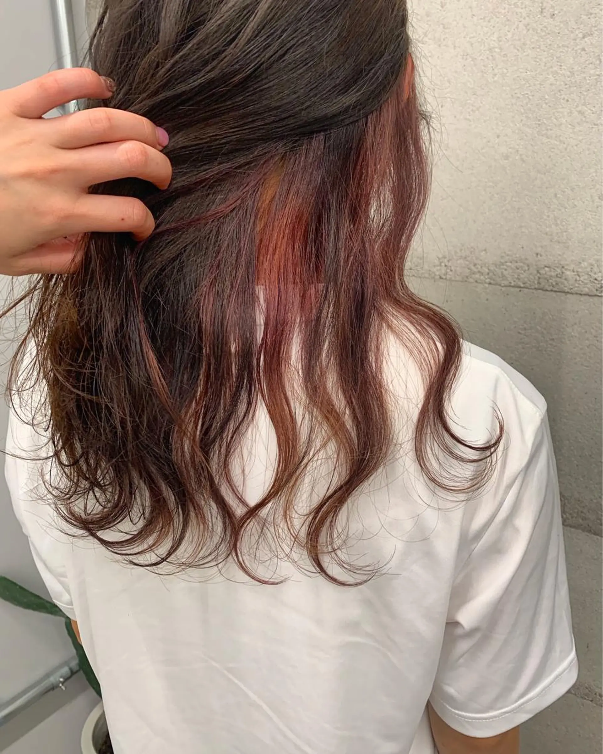 セミロング 透明感/オリーブ/ グレージュ/YUKAのヘアスタイル