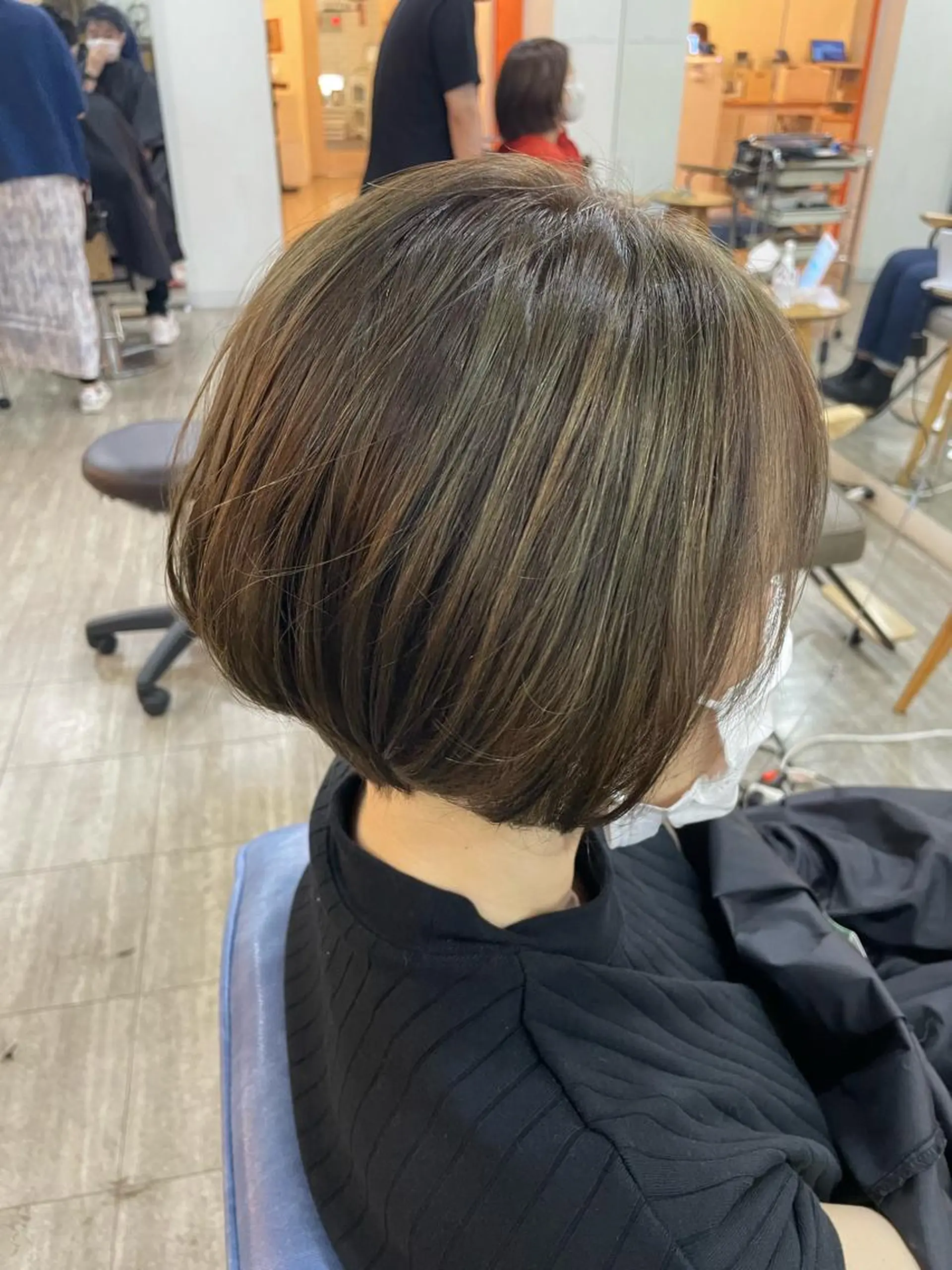 ショート カラー ショートボブ ベージュカラー オリーブベージュ ボブ ショートヘア カット ヘアカラー ニュアンスデザイン✄ YOU♡のヘアスタイル