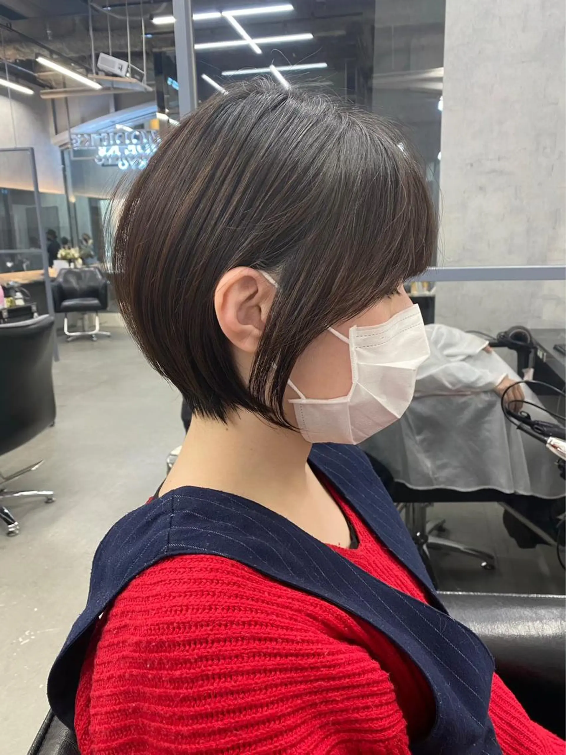 ショート カラー レイヤー×顔周 り×髪質改善/MIUのヘアスタイル