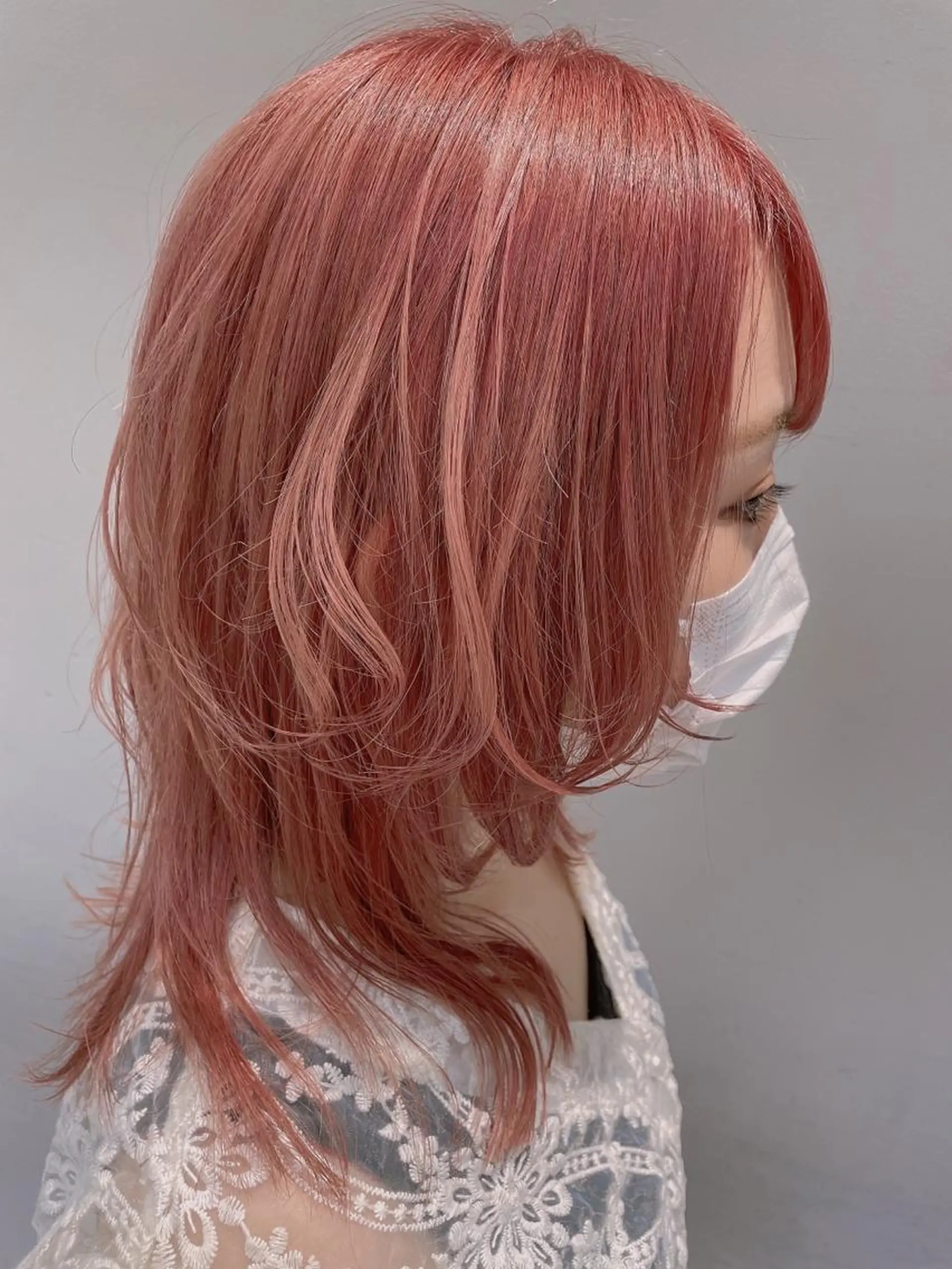 ミディアム ウルフカット カット ヘアカラー トリートメント 🦖鶴岡香純🦖 産休中のヘアスタイル