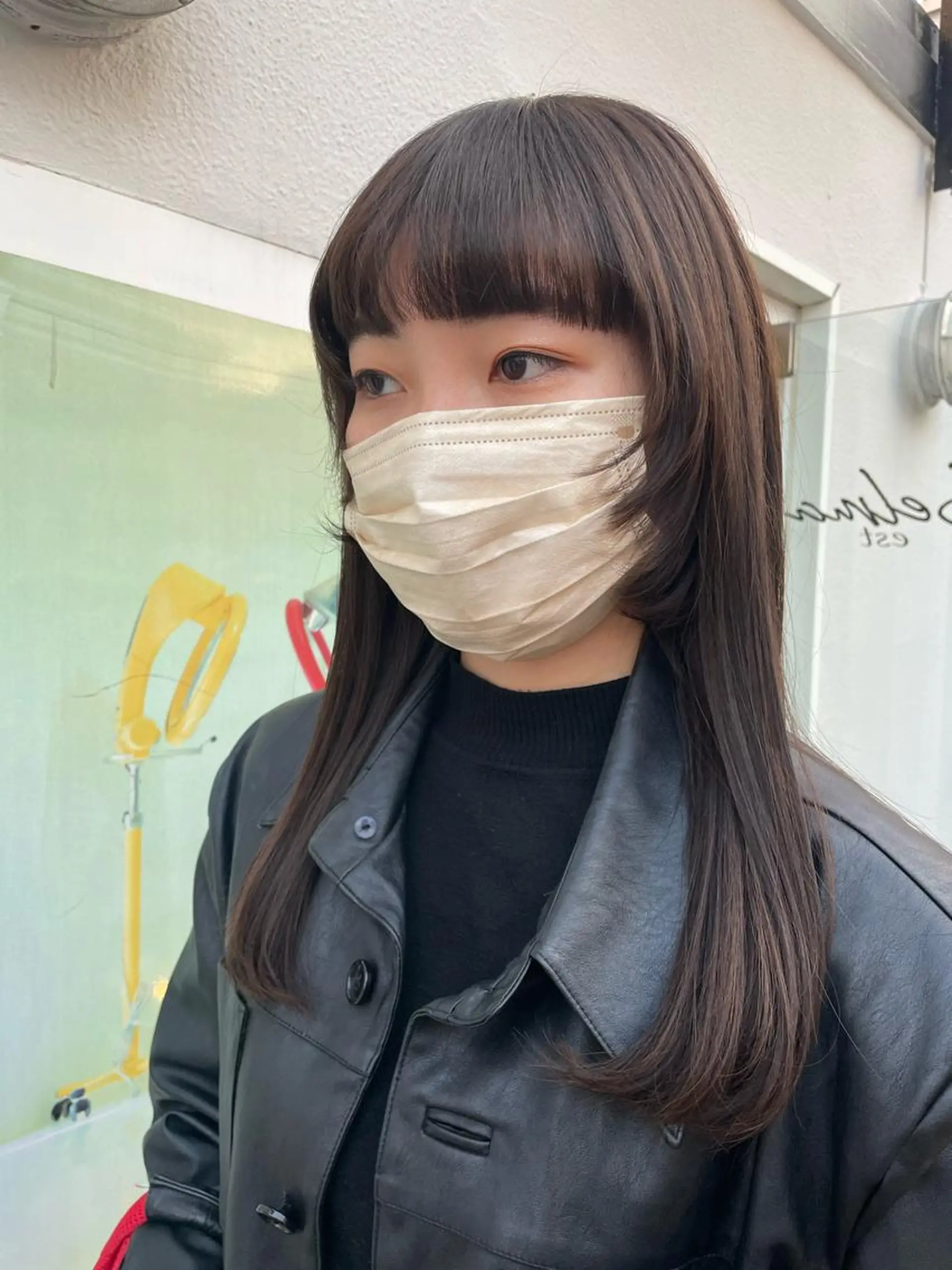 ロング カラー カット ヘアカラー トリートメント 平 ちひろのヘアスタイル