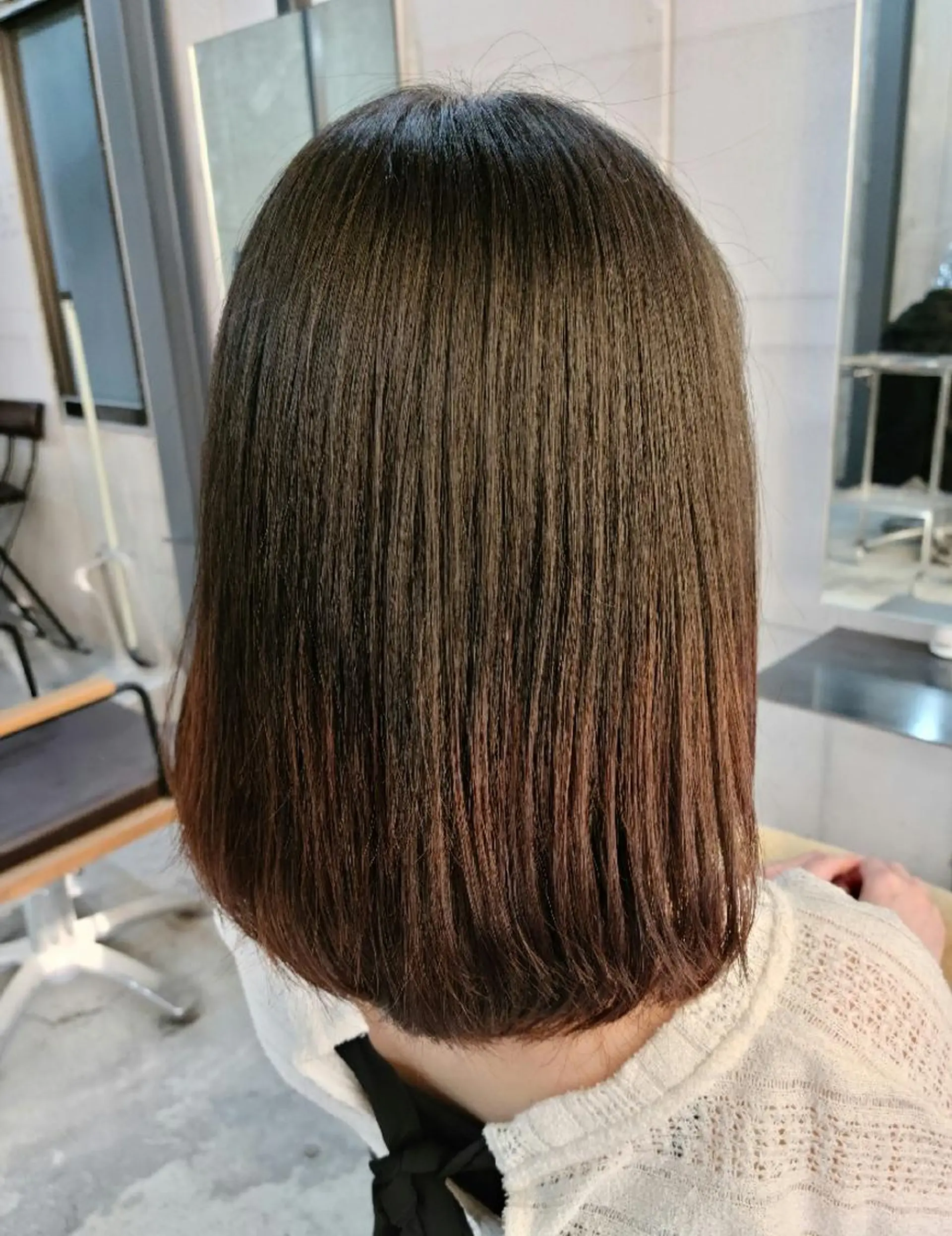 セミロング カラー セミロングパーマ ボブ カット ヘアカラー トリートメント terra✂️川嶋 大輔のヘアスタイル