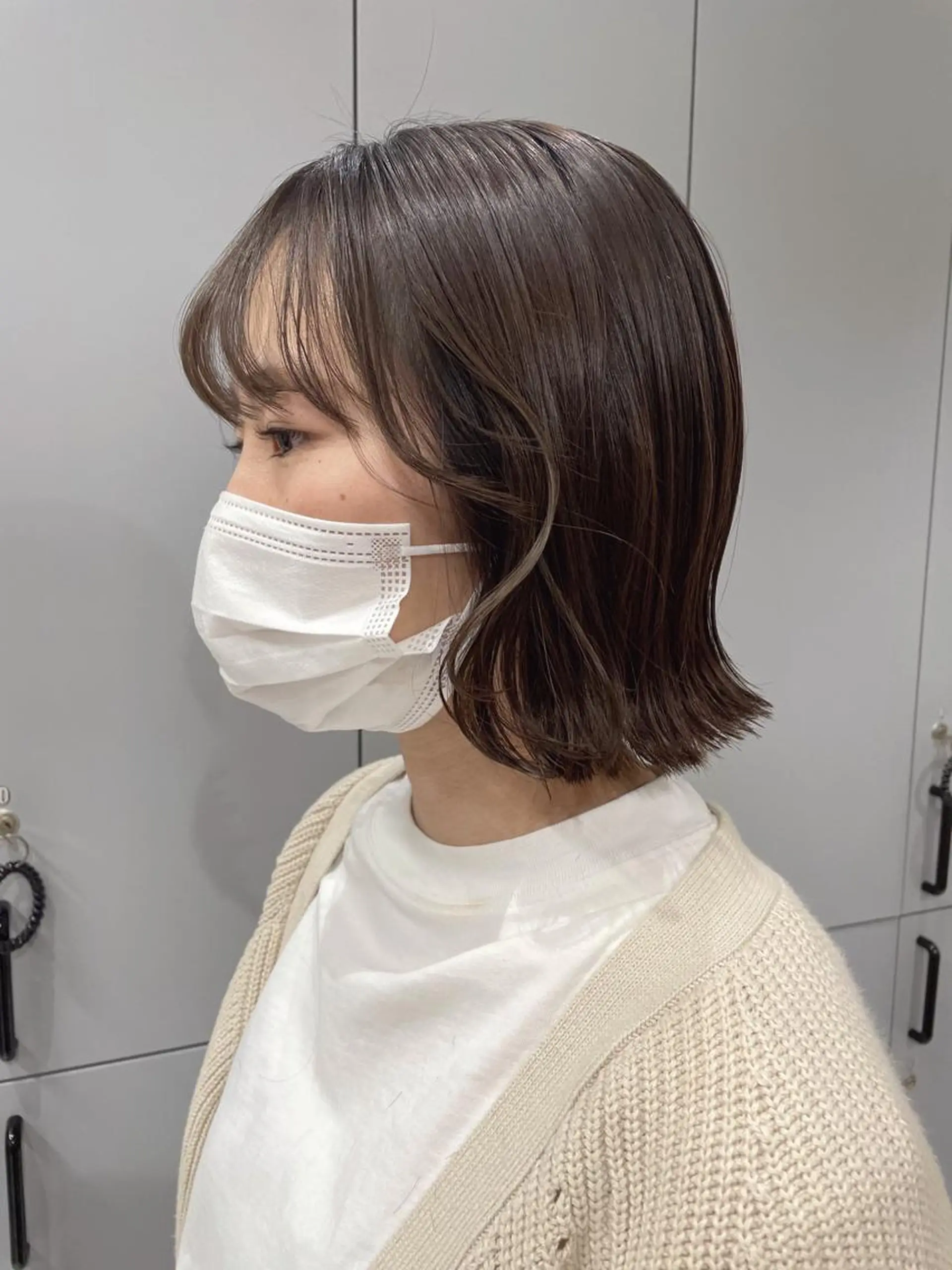 ショート カラー ボブ 顔まわりレイヤー 顔周りカット レイヤーカット カット ヘアカラー volta∞knot所属・狩野 羅夢のヘアスタイル