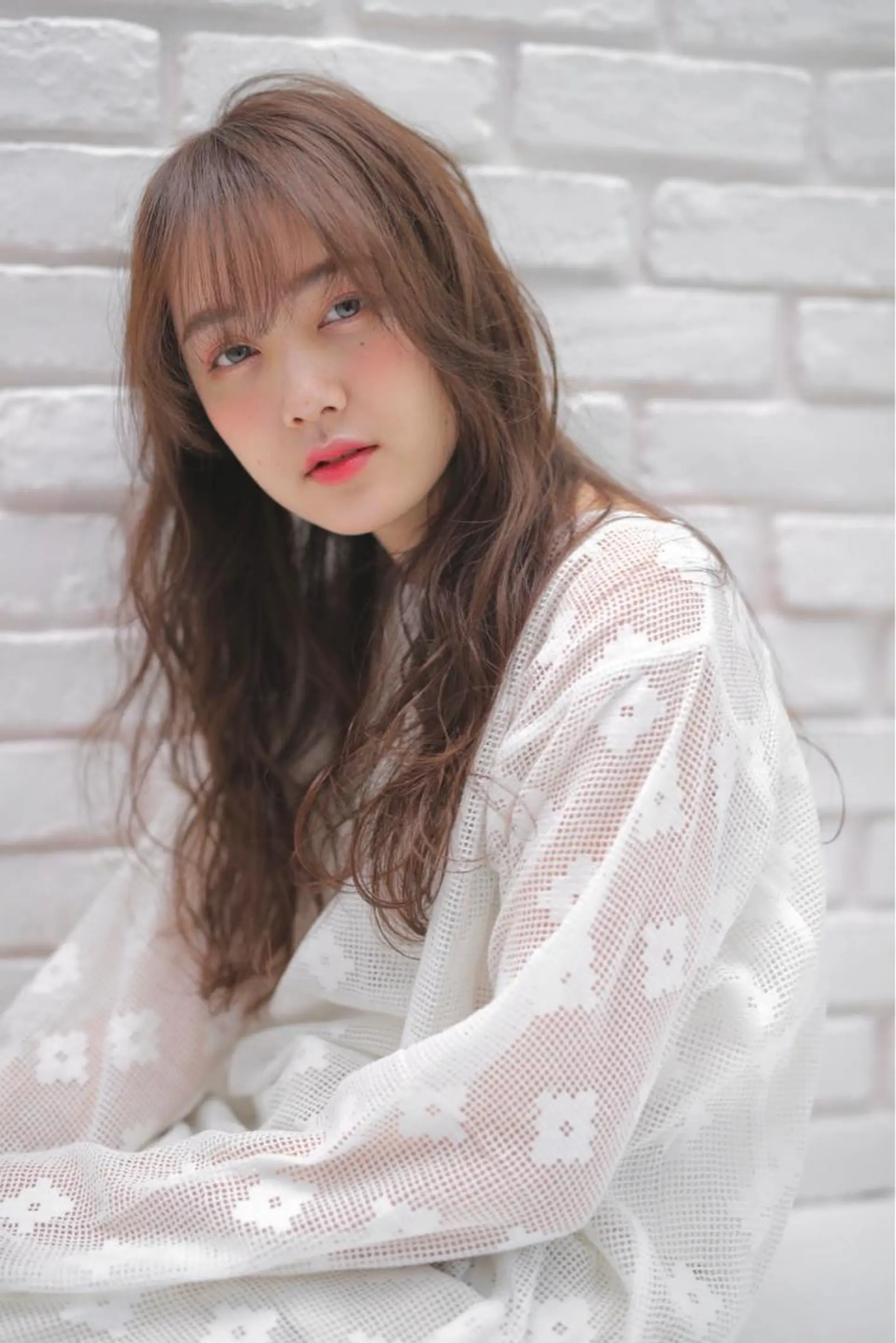 ロング カラー ヘアカラー トリートメント 🫧ミルクティーベー ジュ🫧門脇ゆう🎀のヘアスタイル