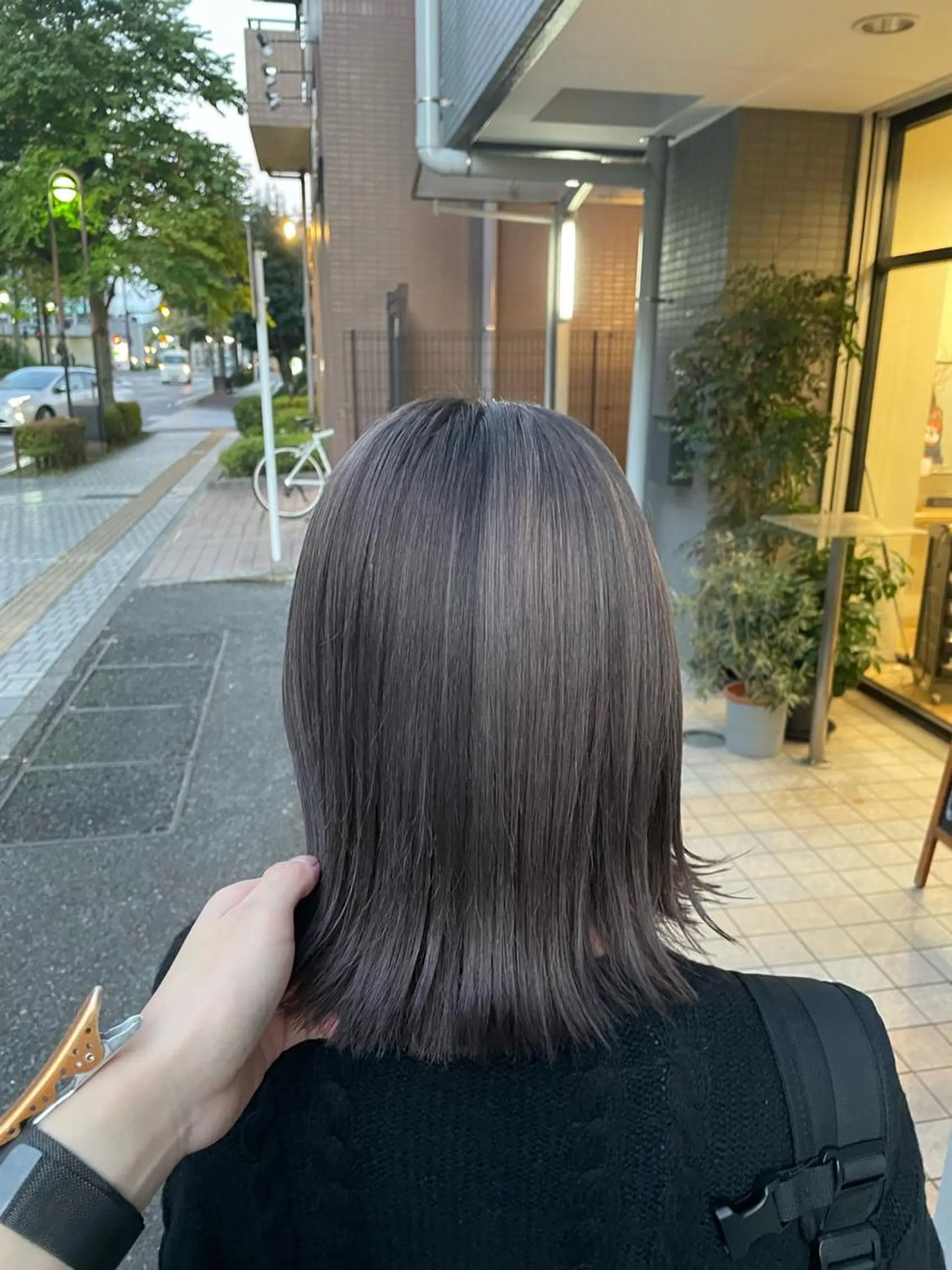 ミディアム ヘアカラー 韓国ヘア/レイヤー 🇰🇷/艶髪/長橋のヘアスタイル