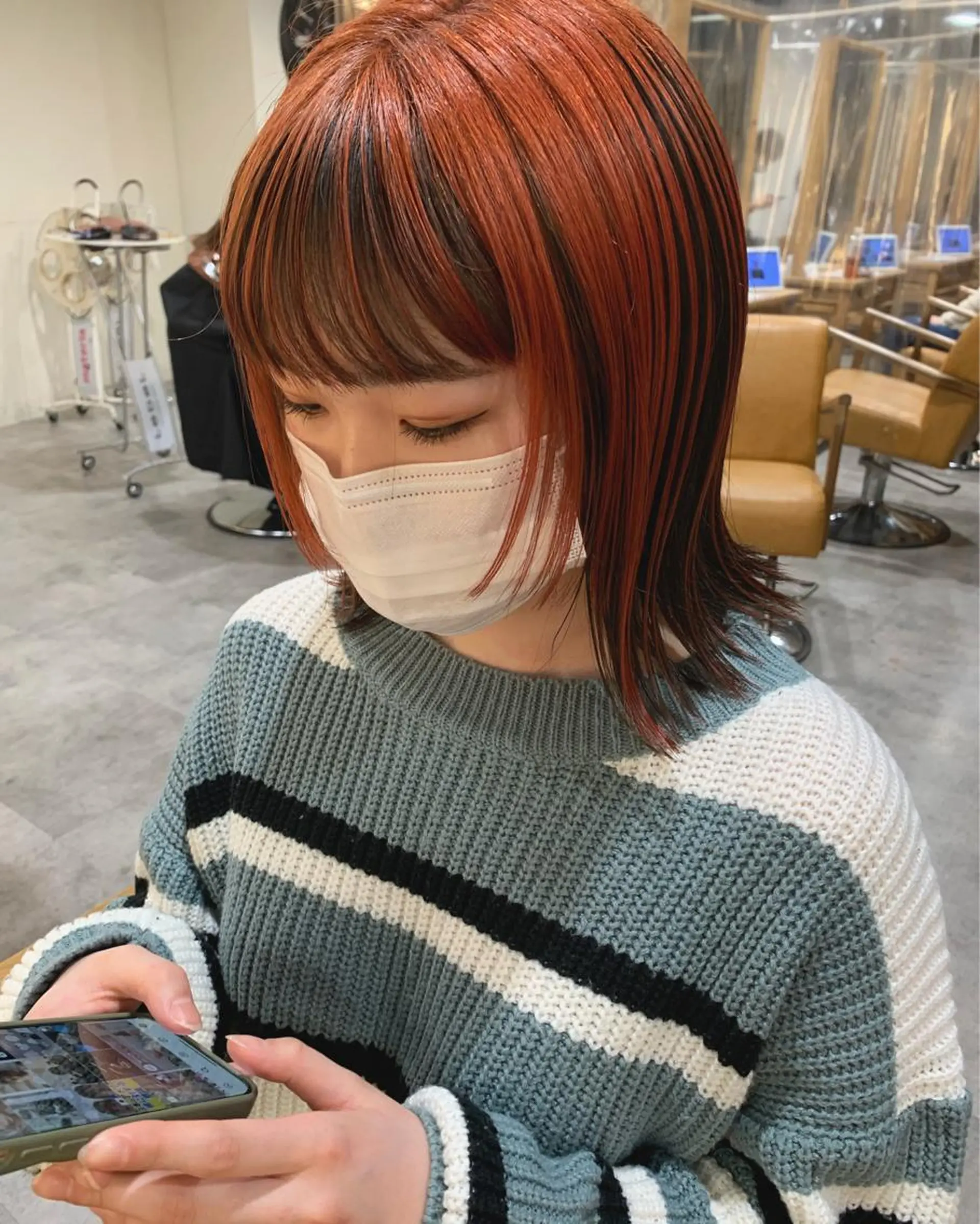 ミディアム カラー ブリーチ/アレンジ 天満/chihiroのヘアスタイル