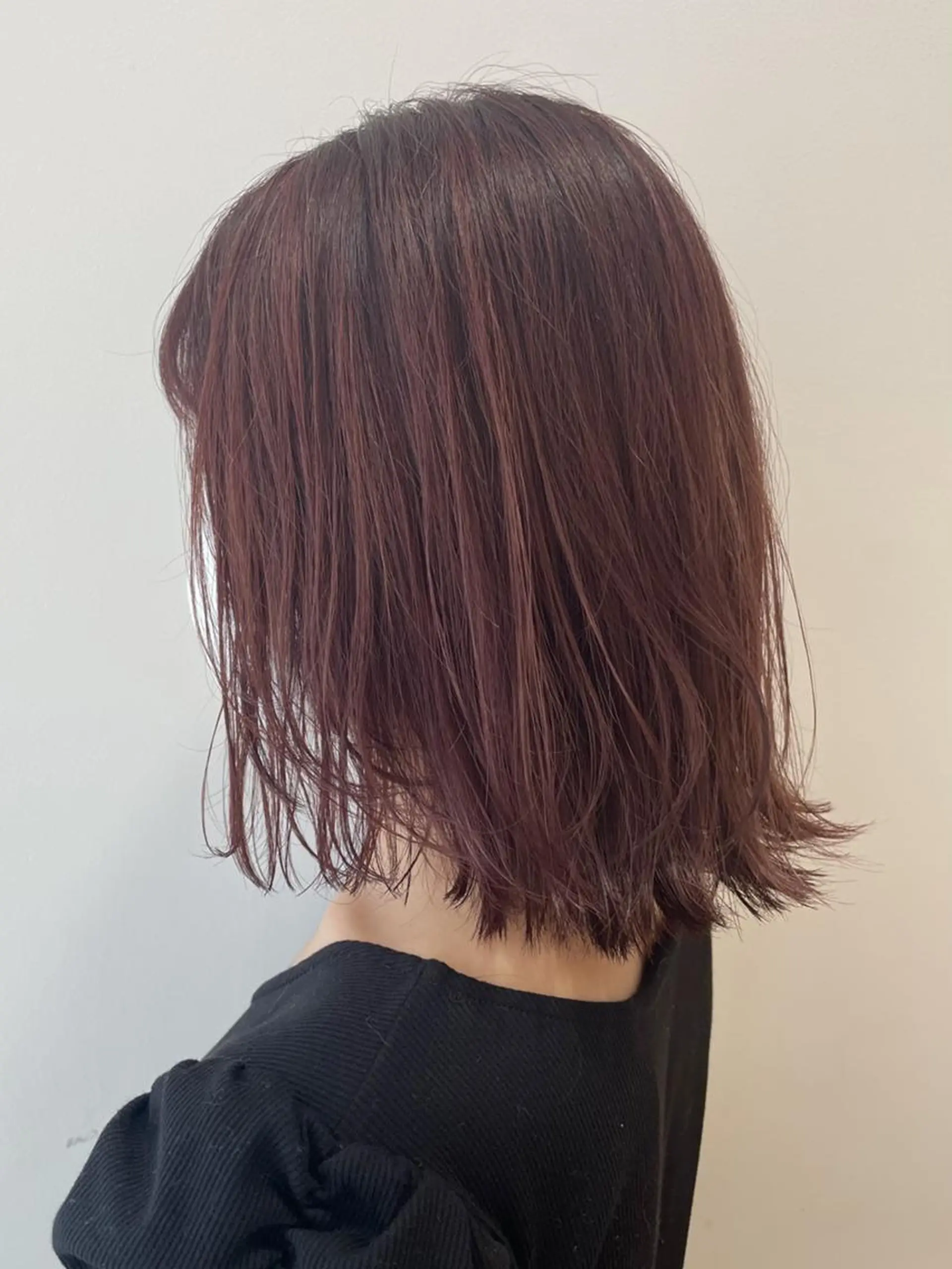 カラー ミディアム ヘアカラー ボブ🍊暖色カラー 浅草【Bob美容師】のヘアスタイル