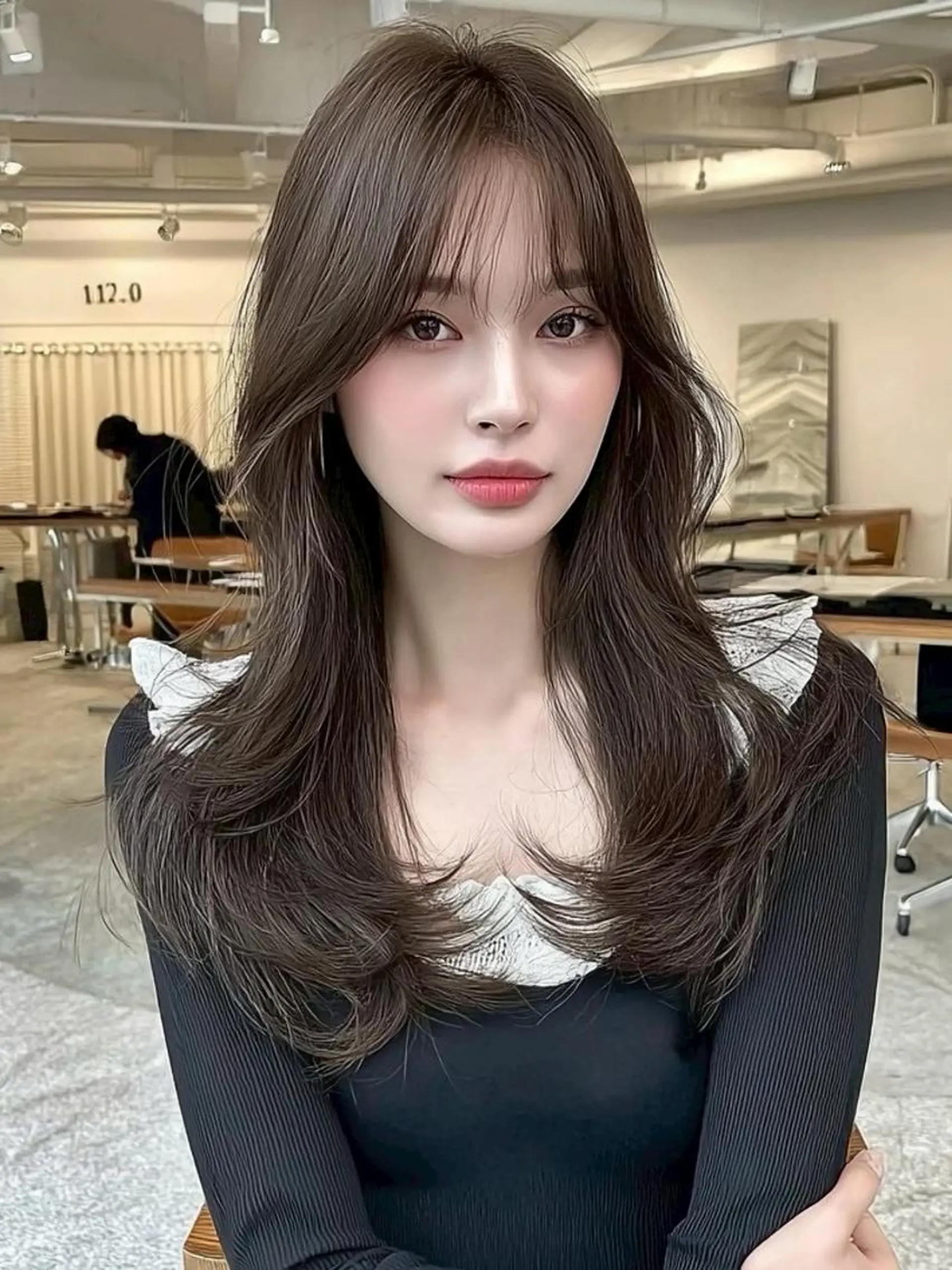 ヘアアレンジ ロング 髪質改善 韓国風ヘア レイヤーカット 似合わせカット シースルーバング カット ヘアカラー Ayumu🦊 /京都/西院のヘアスタイル