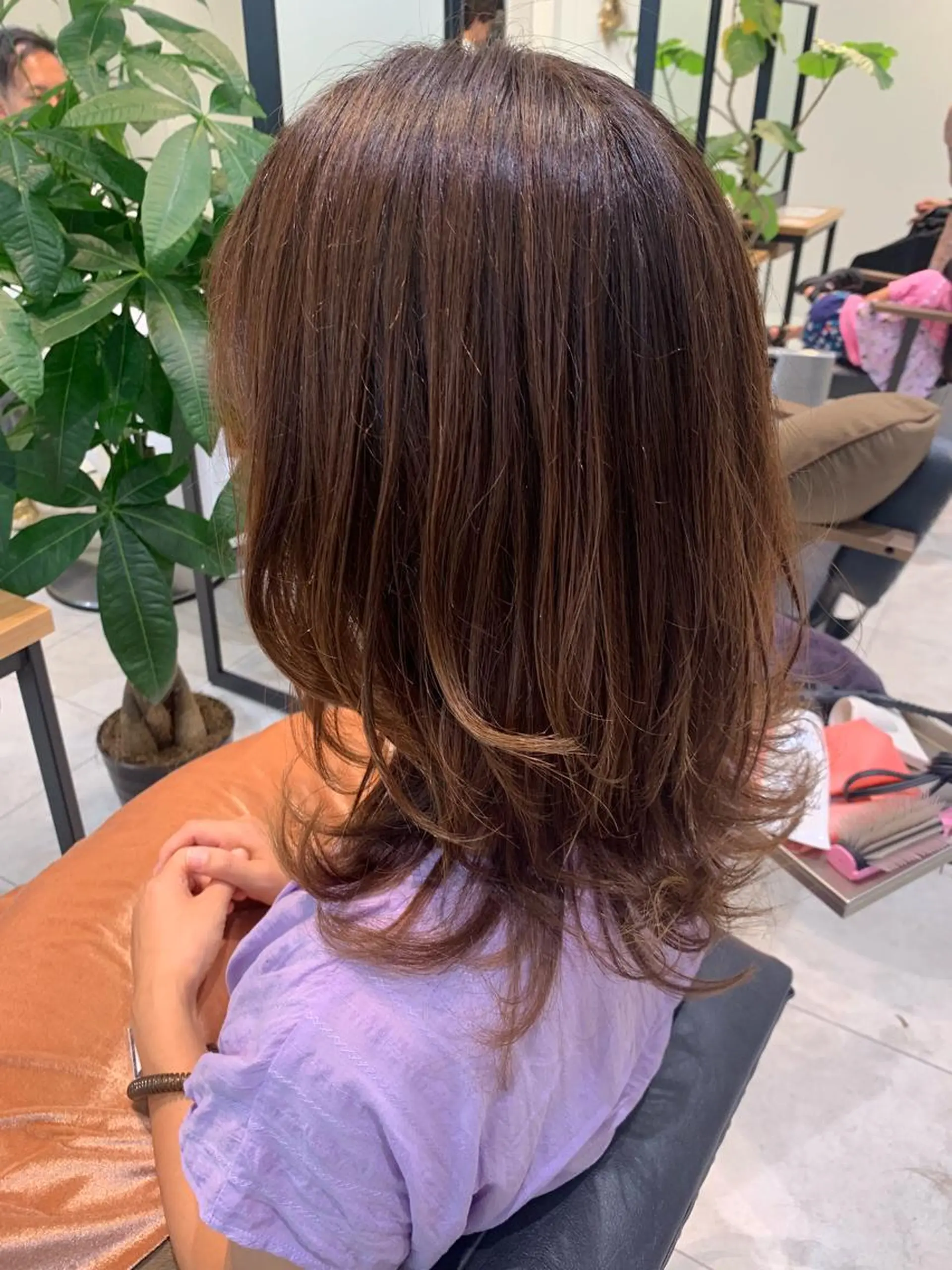 ロング カット トリートメント ヘッドスパ 近 紗理奈のヘアスタイル