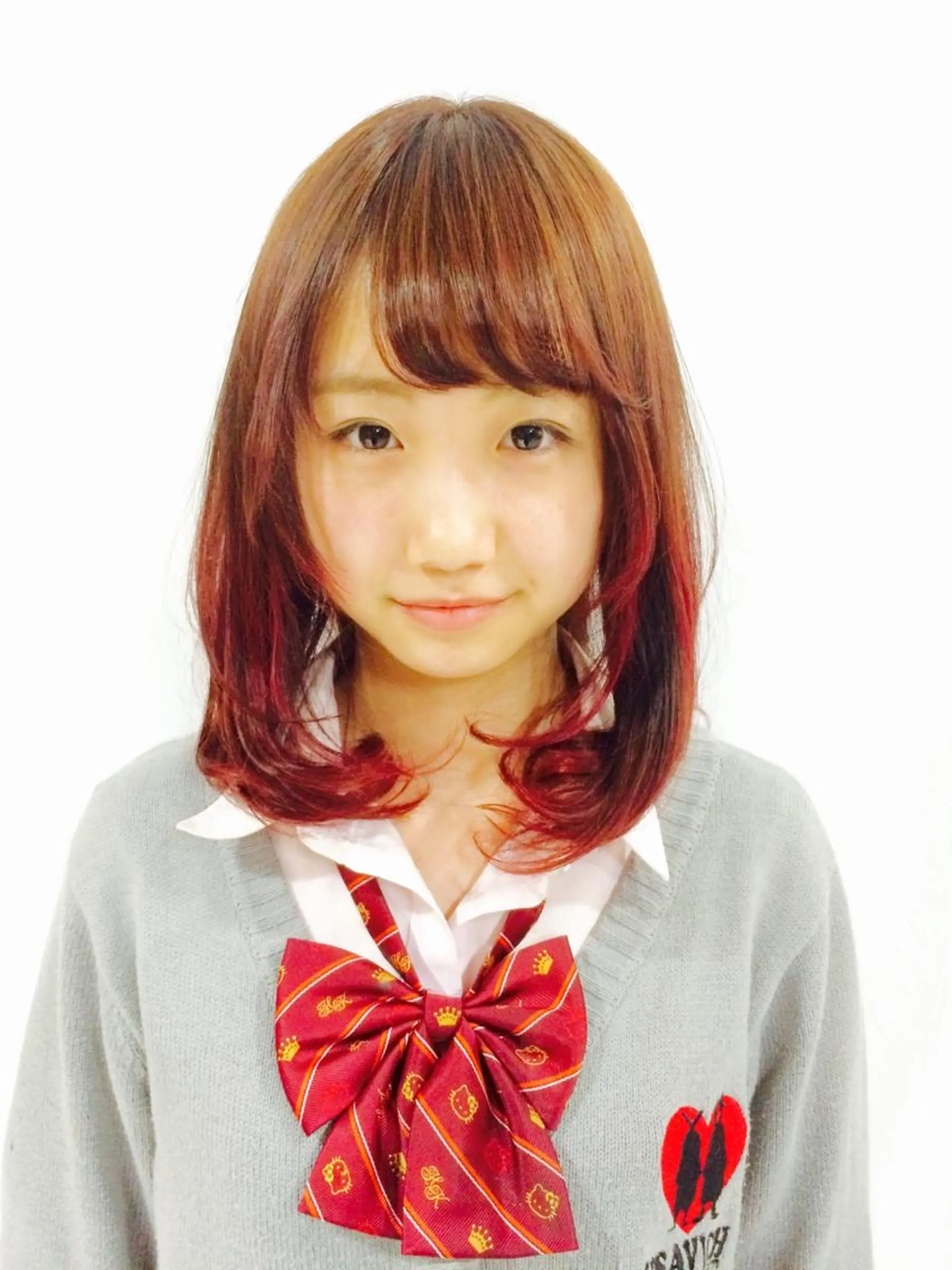 ミディアム カラー ブリーチ ピンクカラー LUCK本厚木 浦住 貴大のヘアスタイル