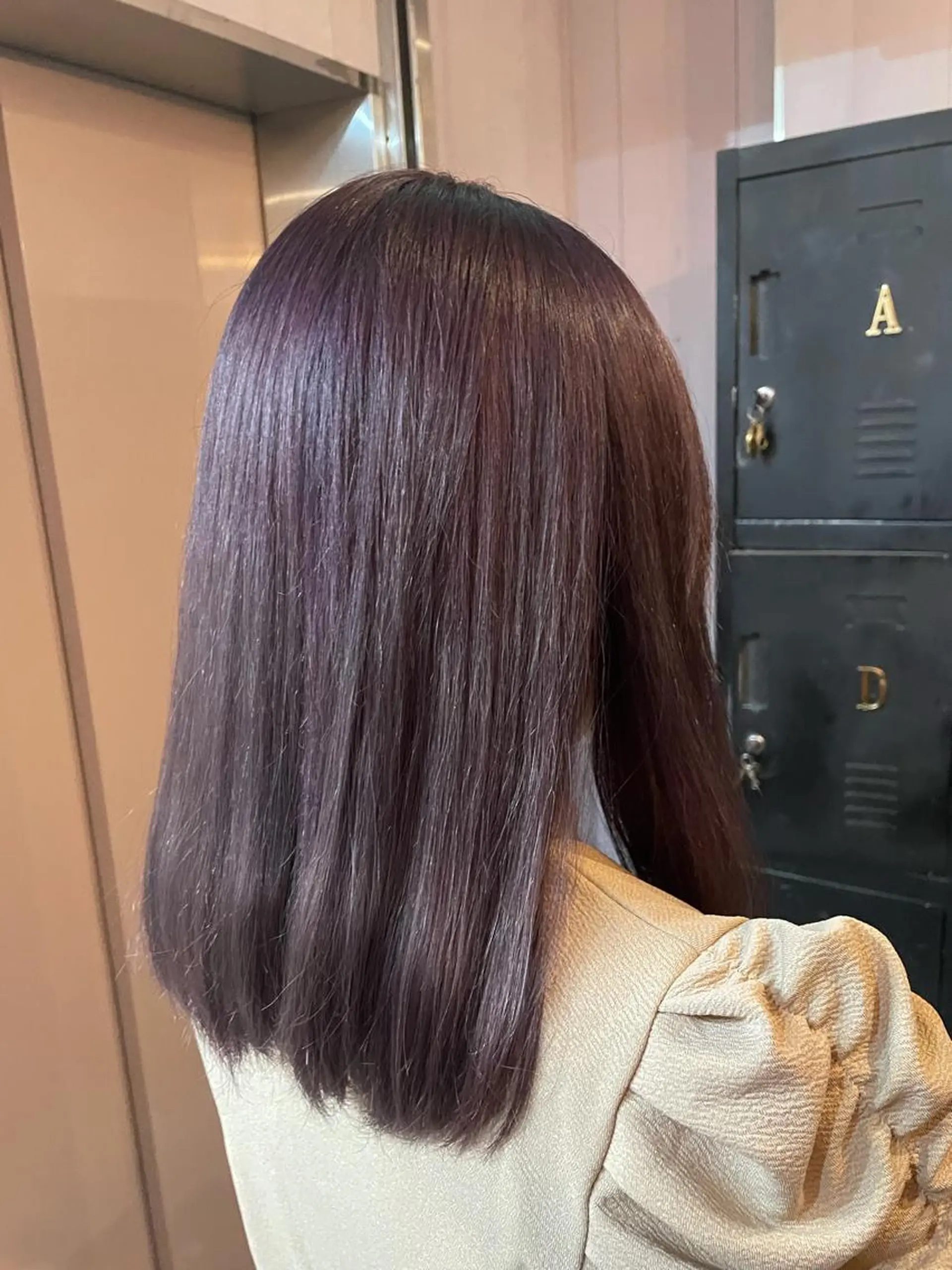 ロング パープルカラー LIFE下通 Miyuuのヘアスタイル