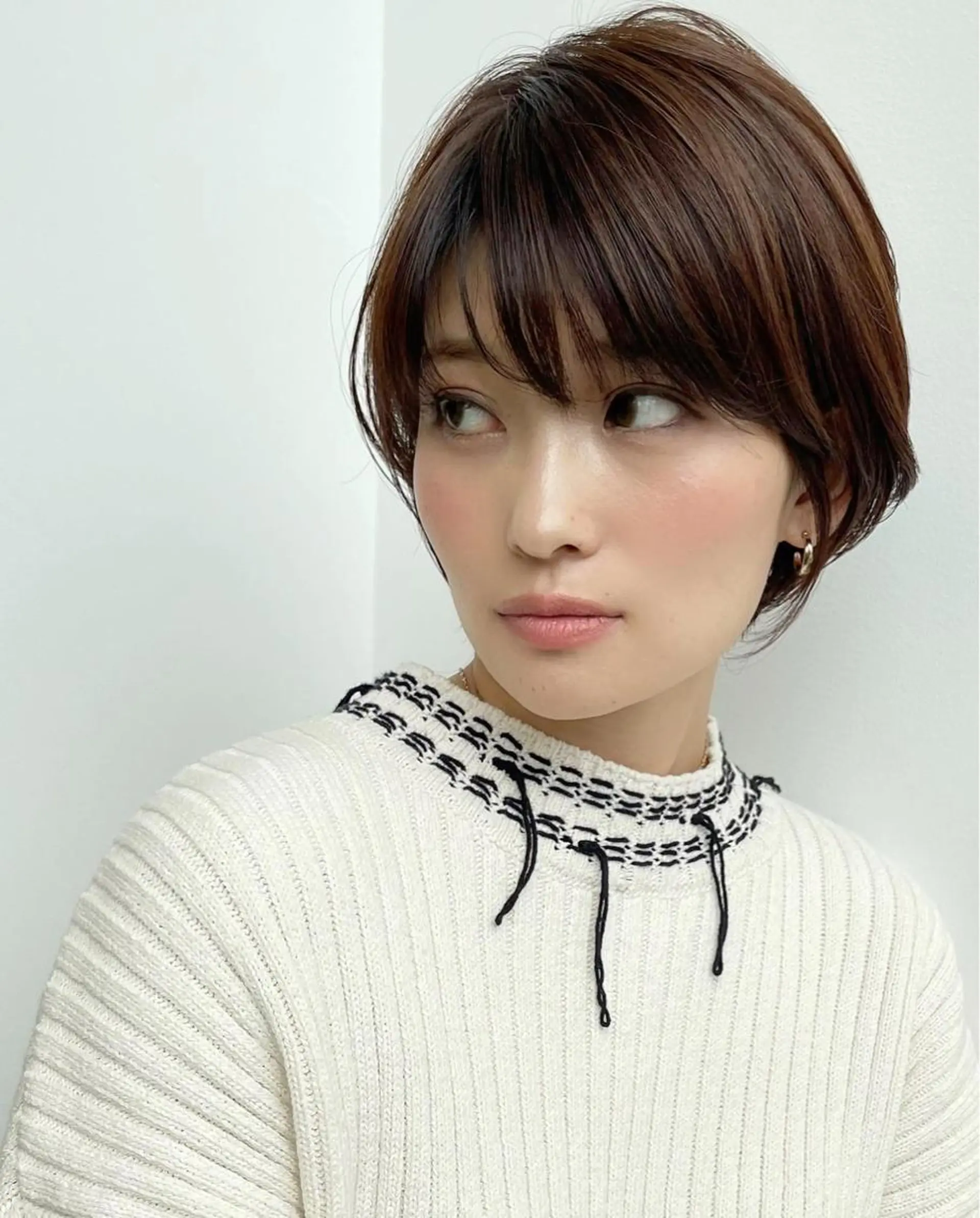 ショート カット ヘアカラー トリートメント イメチェンカット✂️ 錦糸町佐藤店長のヘアスタイル