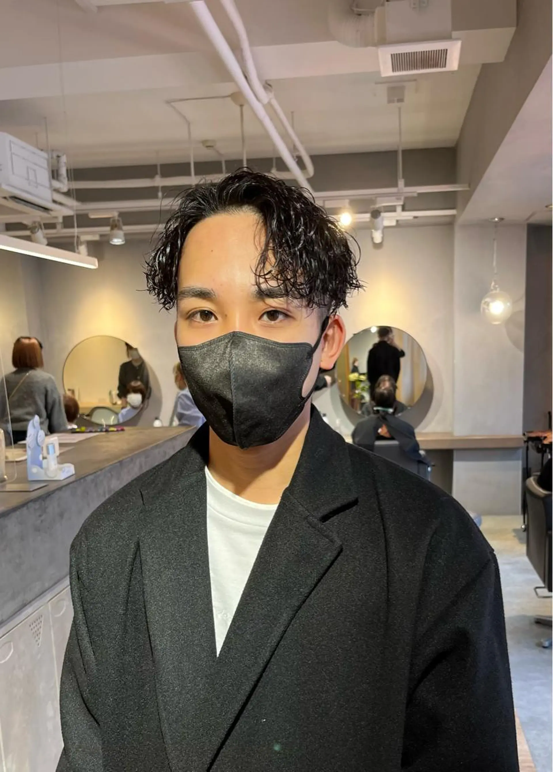 ショート パーマ メンズ メンズ特化美容師 熊田 鼓汰郎のヘアスタイル