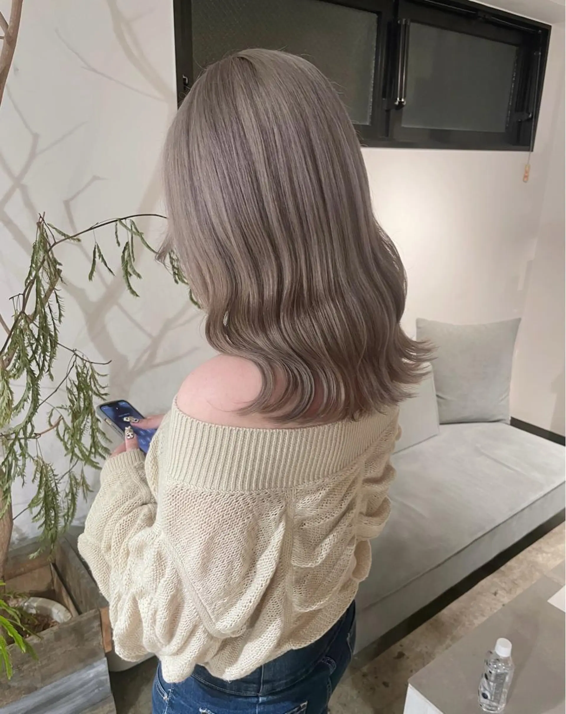 ミディアム カラー ヘアカラー トリートメント ヘアセット ✨艶ブリーチカラー ✨四ノ宮裕己のヘアスタイル