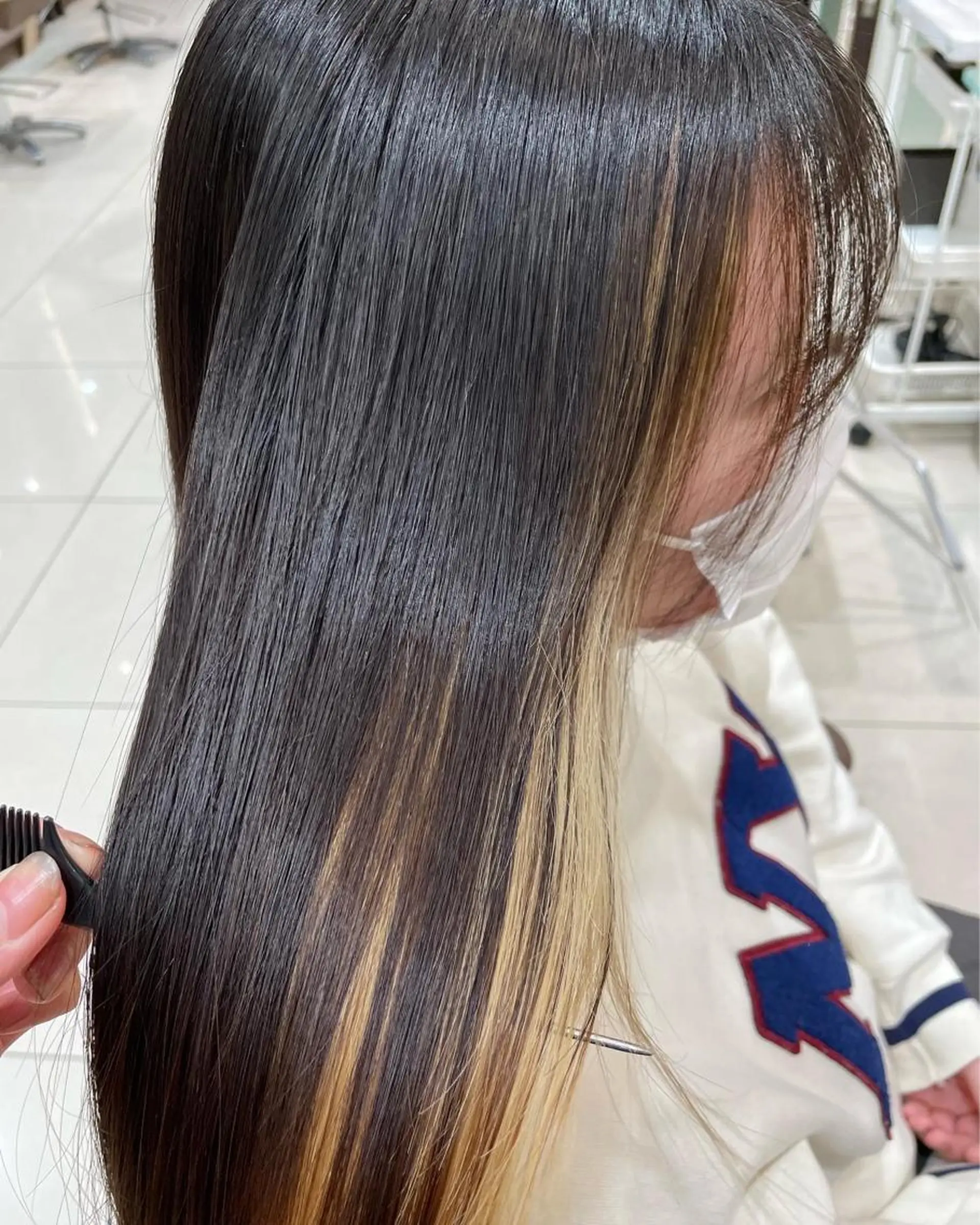 ロング パーマ 髪質改善 ストレートパーマ 美髪×縮毛矯正 水上真由美😘のヘアスタイル