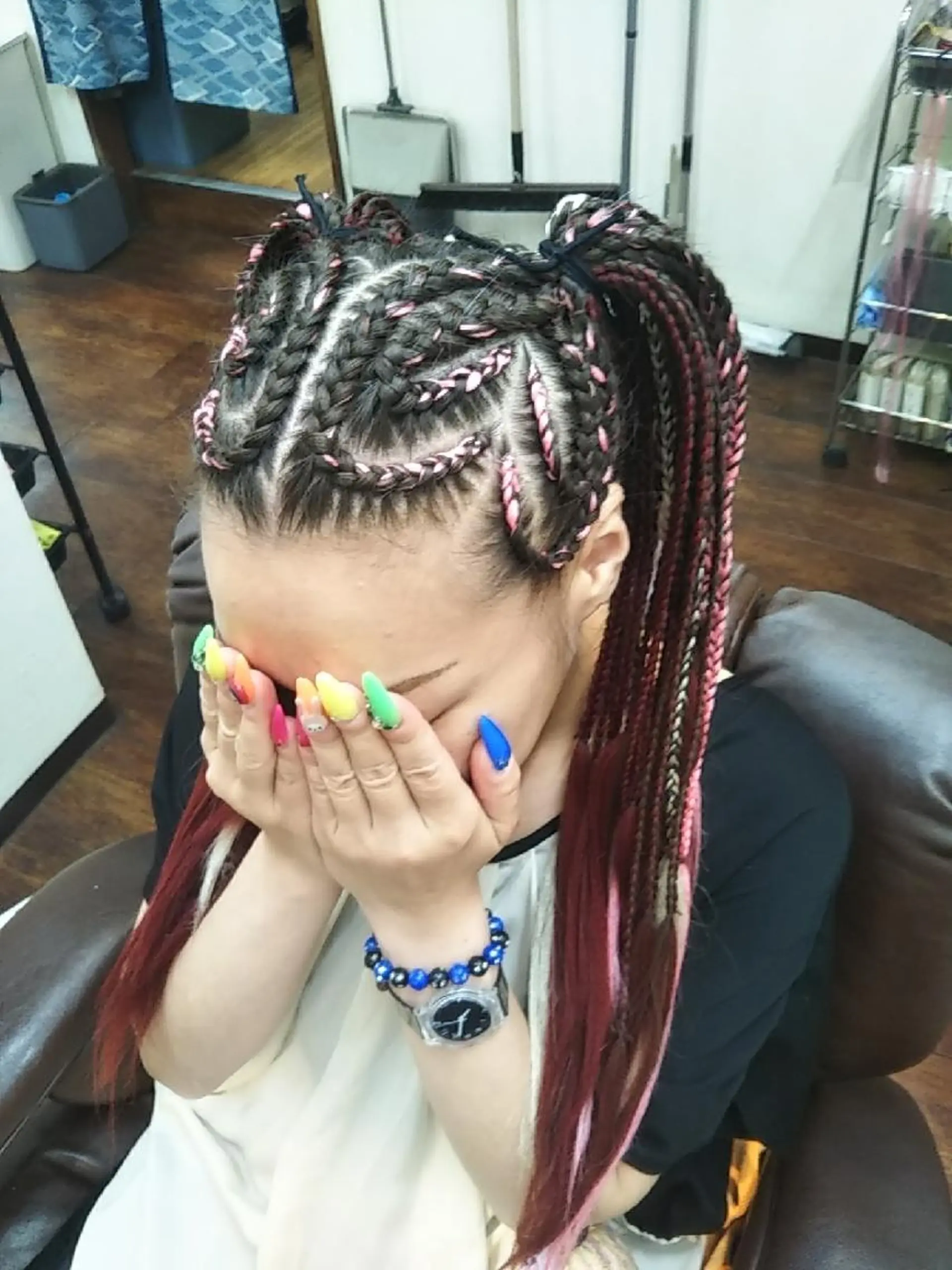 ロング ヘアアレンジ キッズ マツエク・マツパ メンズ エクステ scamp ★のヘアスタイル