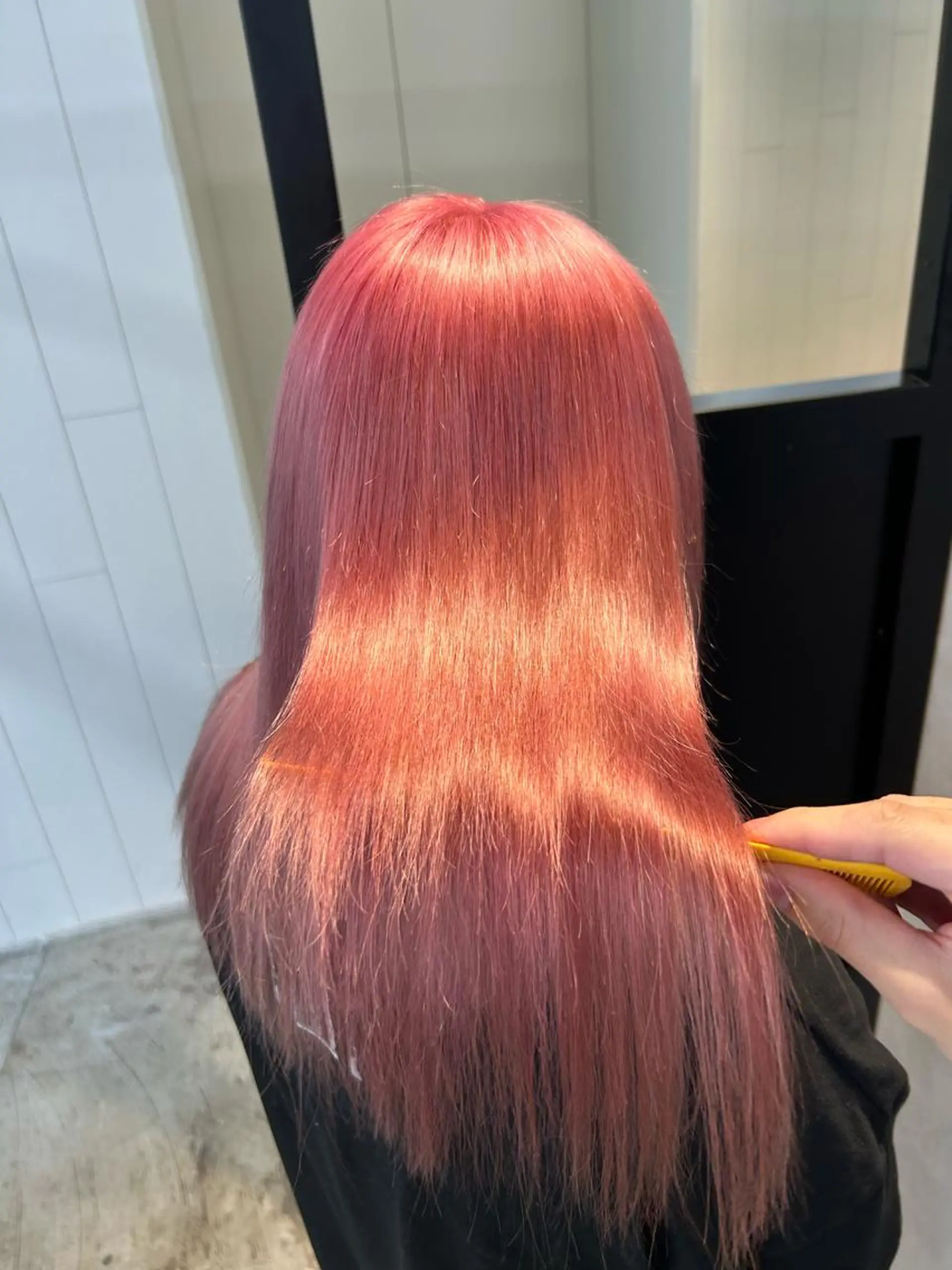 セミロング カラー ブリーチ ケアブリーチ ヘアカラー トリートメント dx share salon 渋谷所属・髪質改善ヘアエステ Soruhaのヘアスタイル