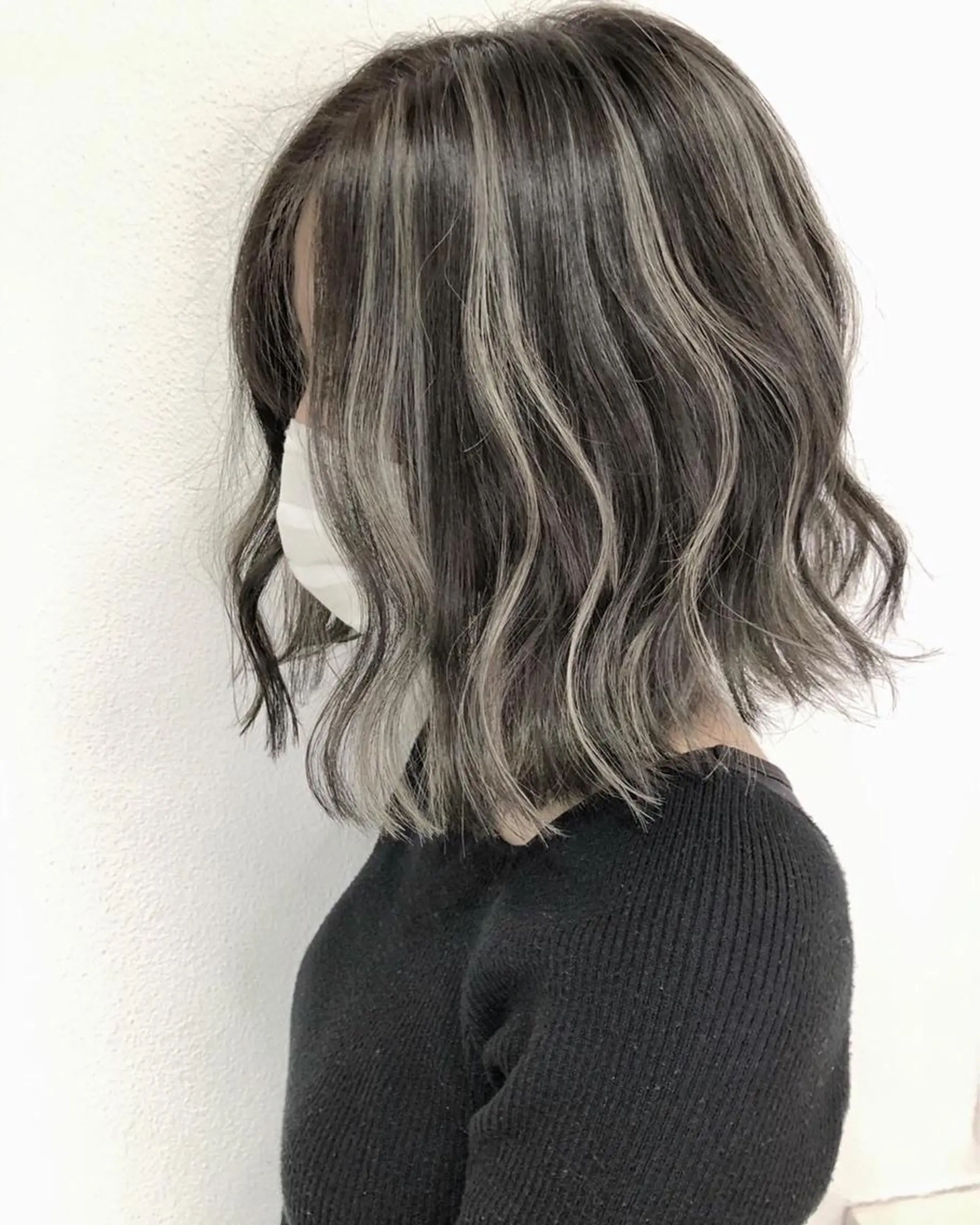 ショート カラー シルバー ヘアカラー トリートメント GiseL天神カラー 髪質改善/ブリーチのヘアスタイル