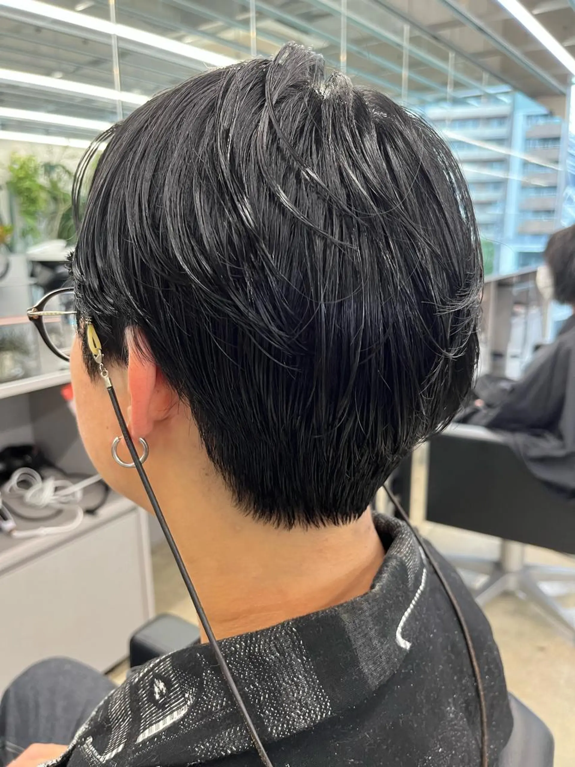 ショート メンズ カット ダブルカラー/ ケアブリーチ/クニトのヘアスタイル