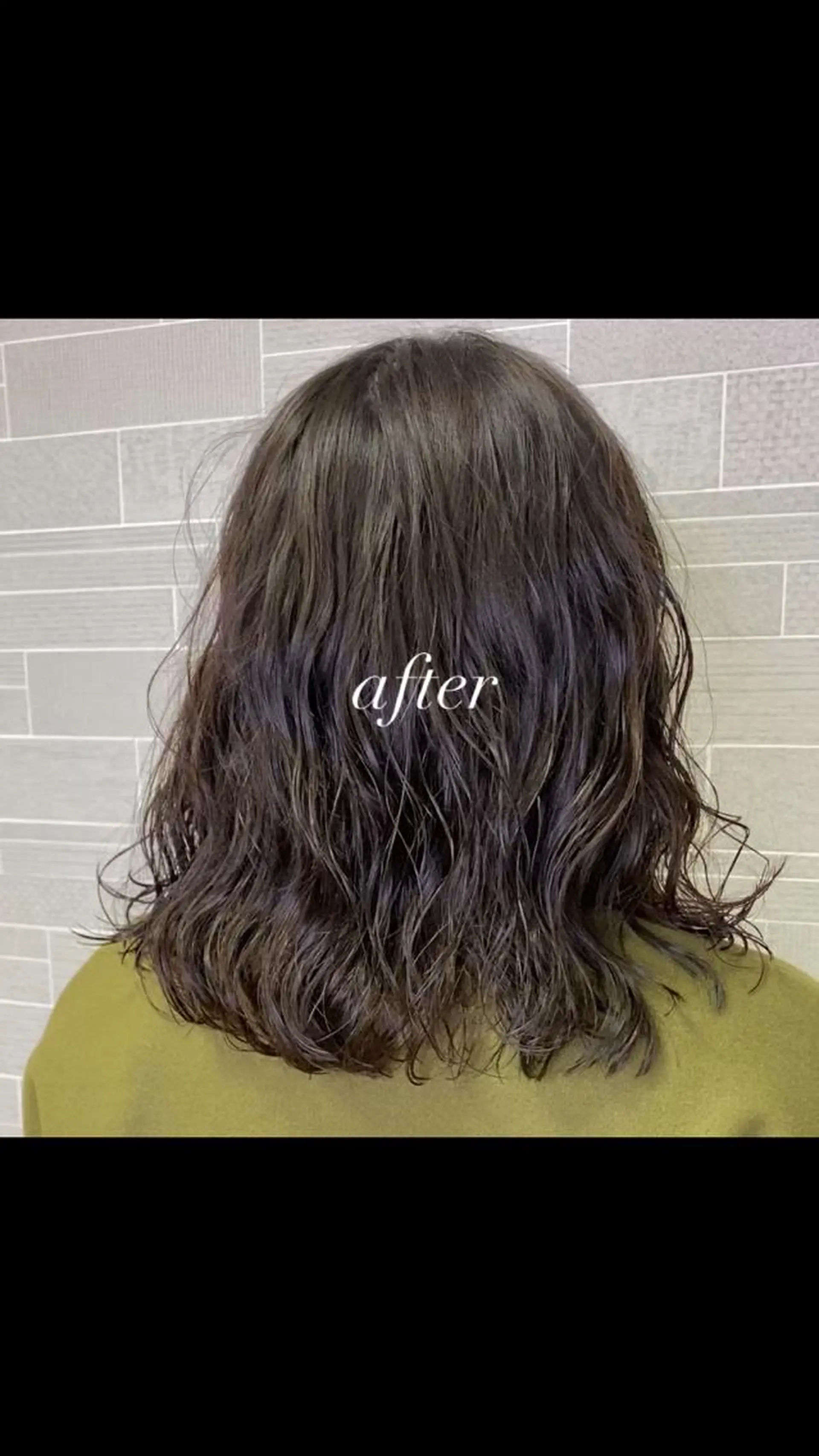 ミディアム パーマ 山崎 航のヘアスタイル