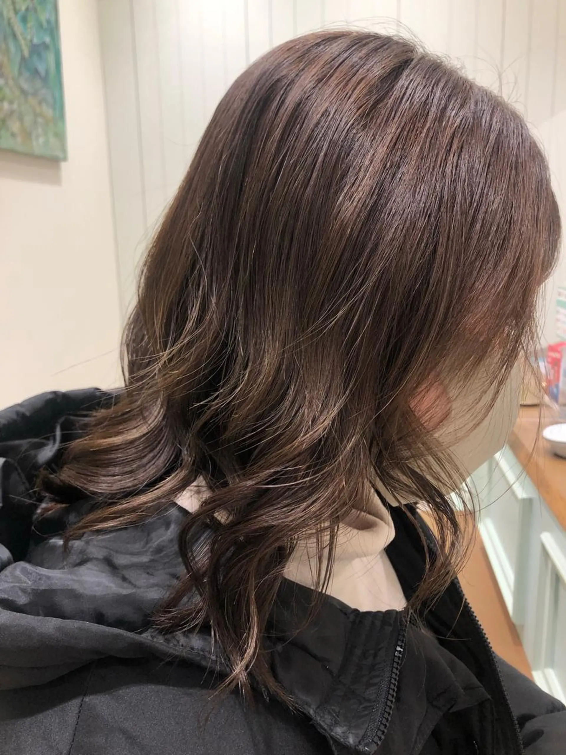 ミディアム カラー 透明感カラー 韓国／大宮／レイヤー 🤍AYA🤍のヘアスタイル