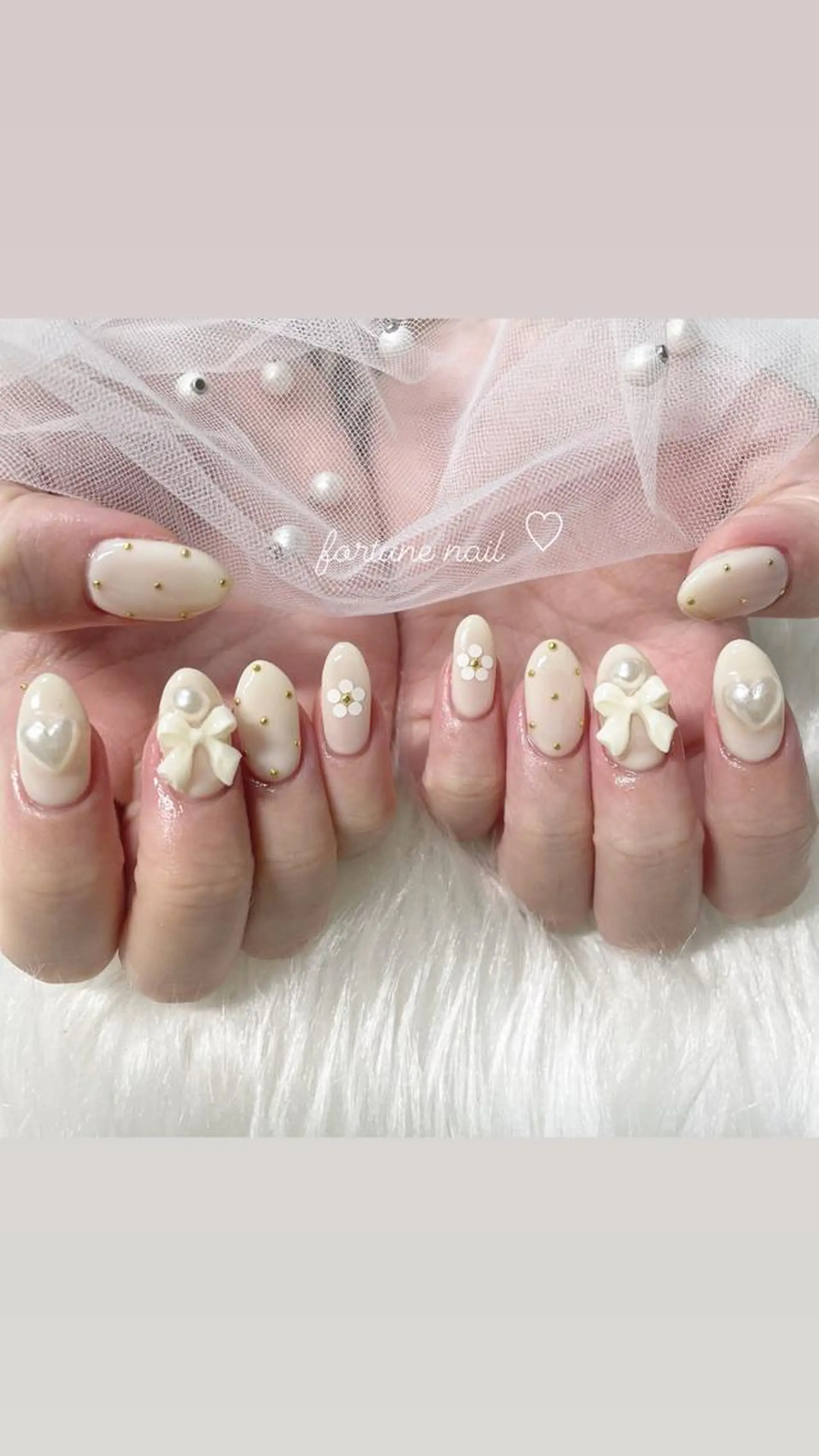 ネイル リボン ハンドネイル ☆saori ☆のネイルデザイン