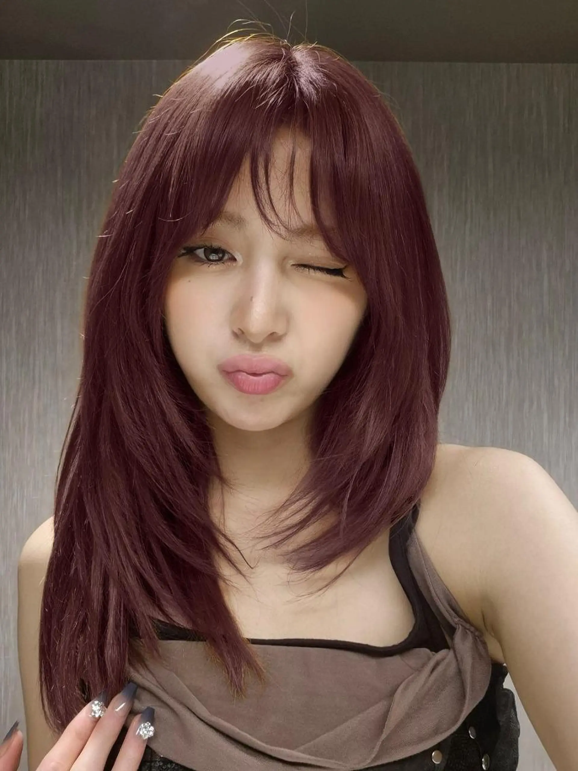 ロング カラー mina/暖色カラー 🥀韓国風カット🥀のヘアスタイル