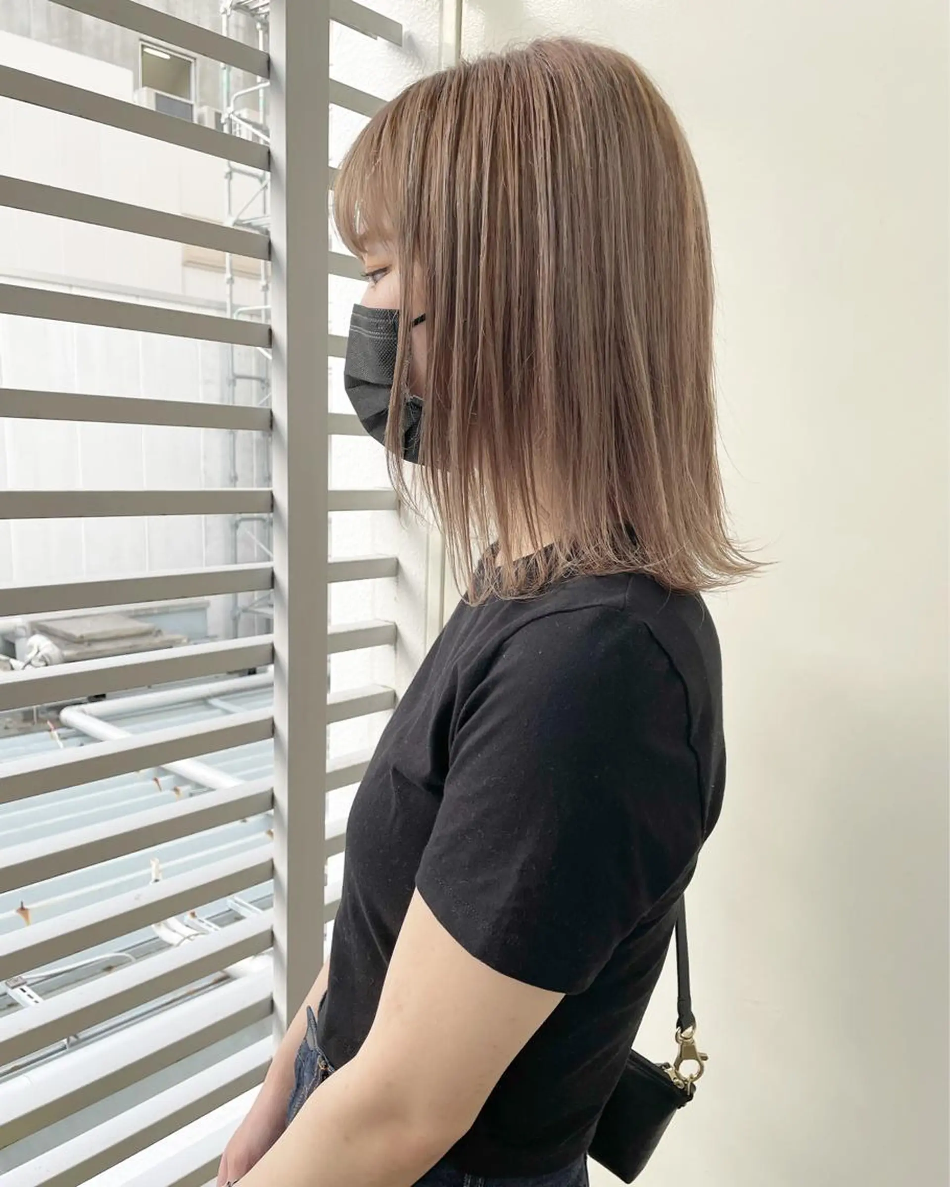 カラー ベージュカラー ホワイトベージュ レイヤー/ボブ/ 顔周り/yukinaのヘアスタイル