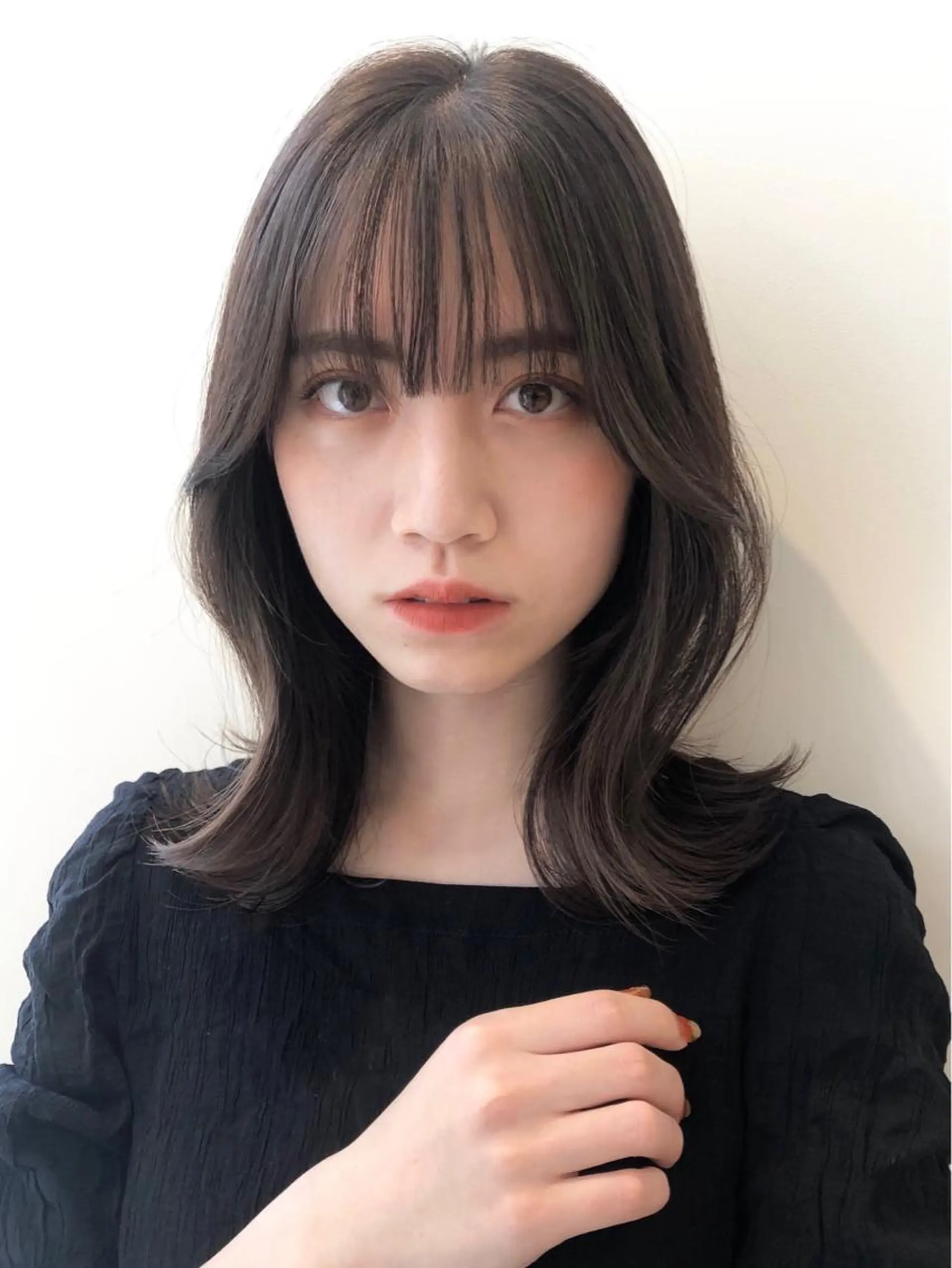 ミディアム カット 韓国ヘア 🇰🇷 RUKA 🩵🤍のヘアスタイル