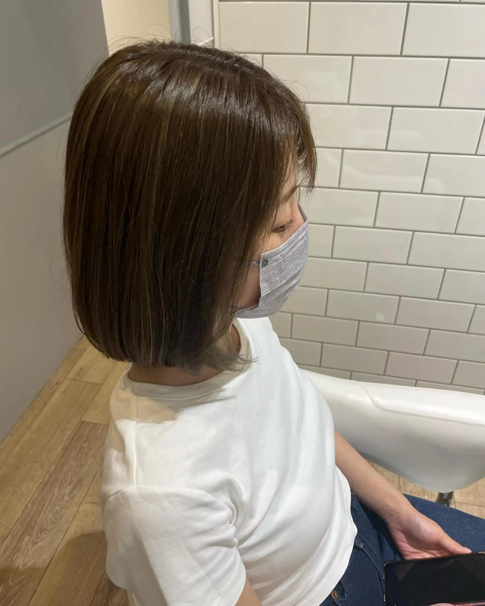 ミディアム カラー パーマ ヘアアレンジ メンズ キッズ ネイル マツエク・マツパ メンズハイライト ハイライトカラー オリーブカラー ナチュラル ハイライト 🫧垢抜けヘア🫧 SHIORIのヘアスタイル