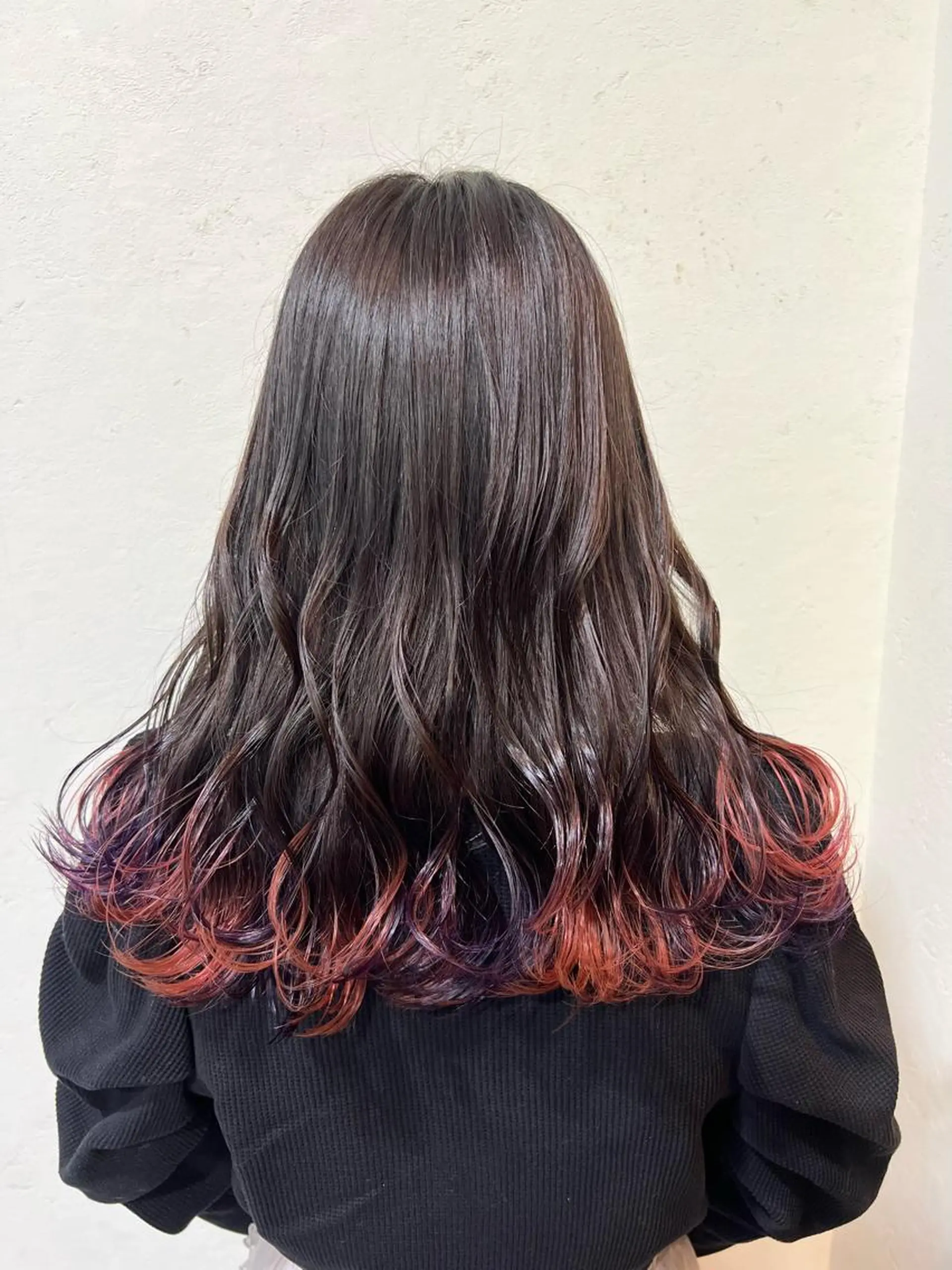 セミロング カラー ヘアカラー トリートメント mana .のヘアスタイル